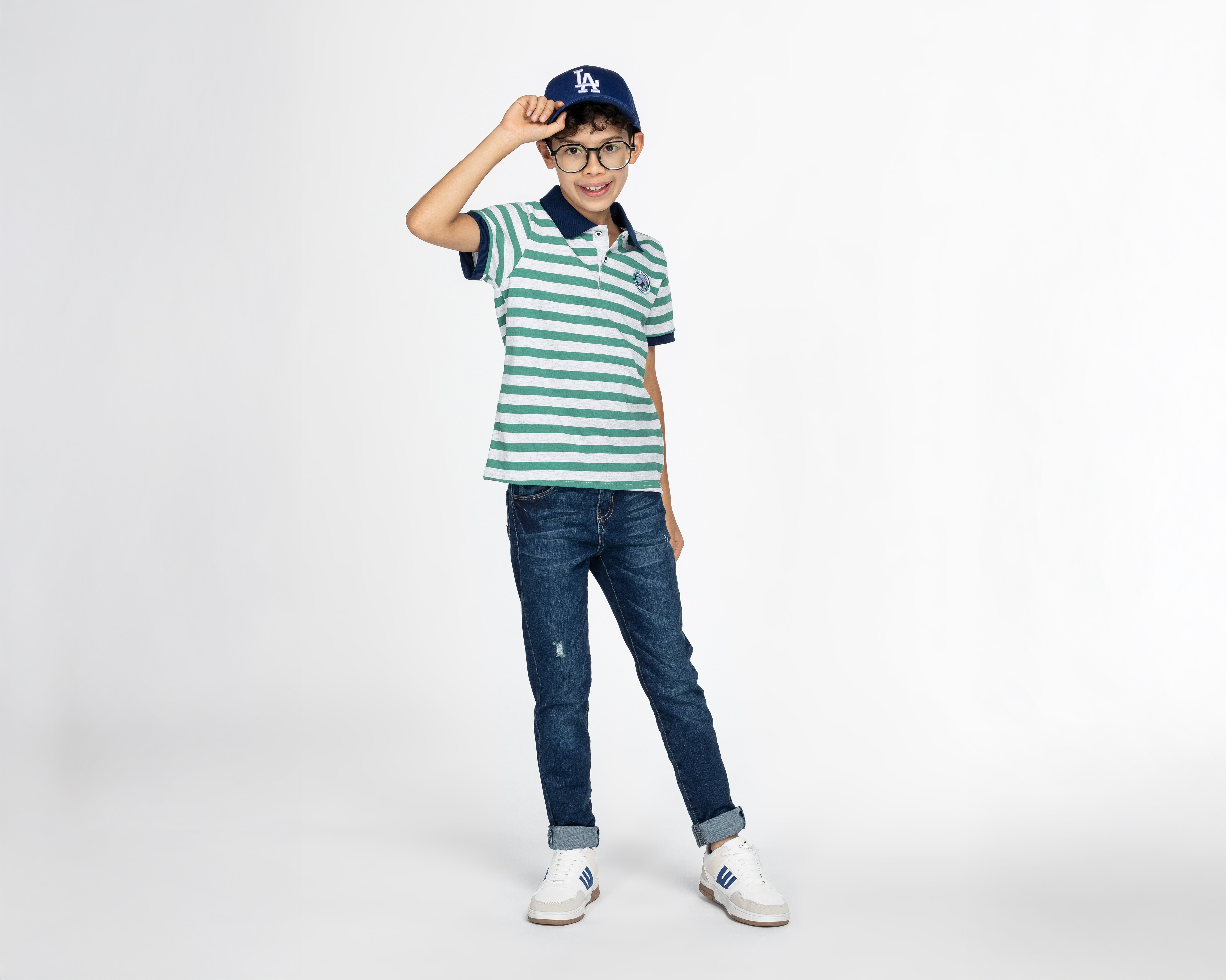 Foto 3 pulgar | Foto 2 | Playera de Cuello Polo Multicolor Refill para Niño