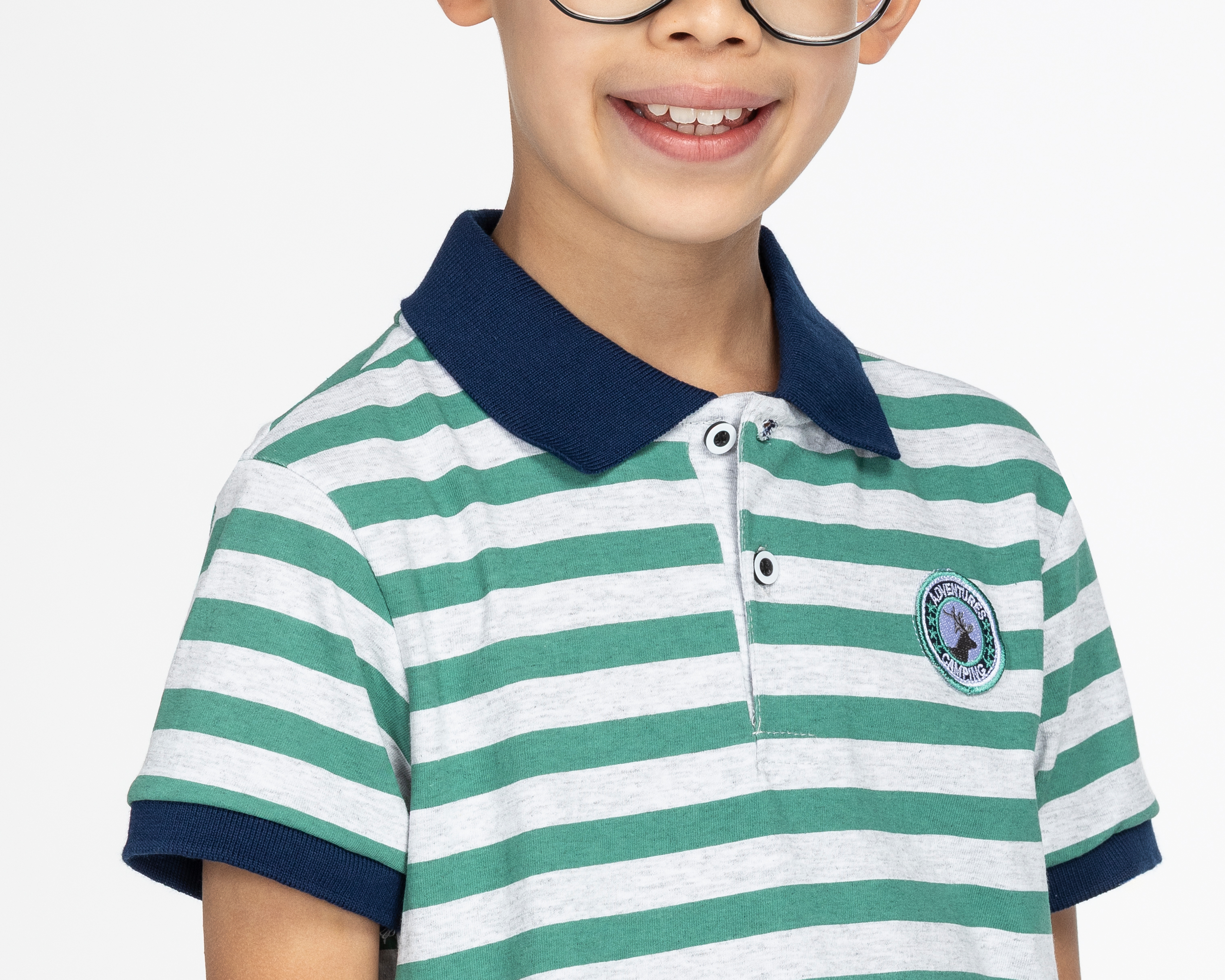 Foto 5 pulgar | Foto 4 | Playera de Cuello Polo Multicolor Refill para Niño