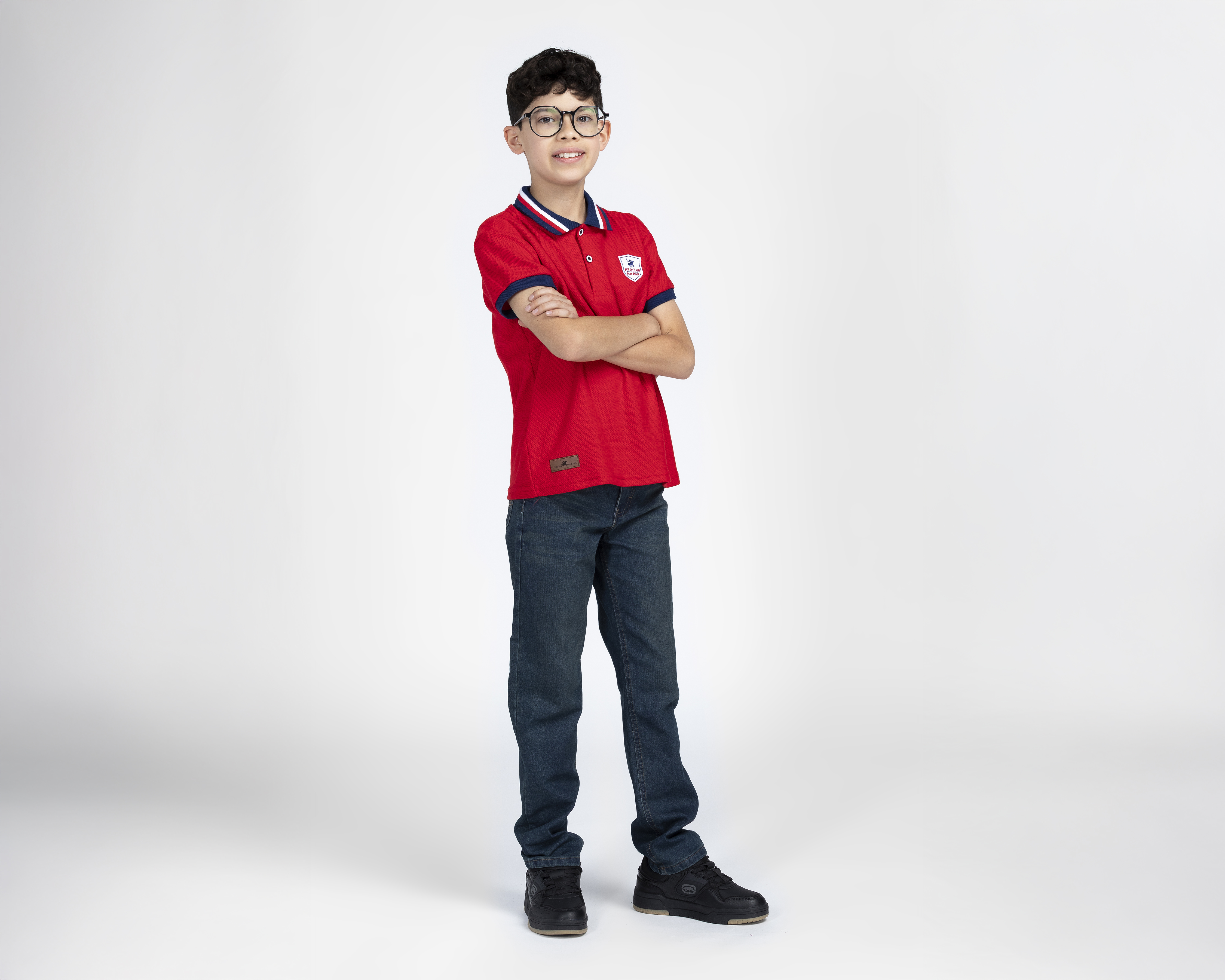 Foto 3 pulgar | Foto 2 | Playera Polo York Team Polo Club Roja para Niño