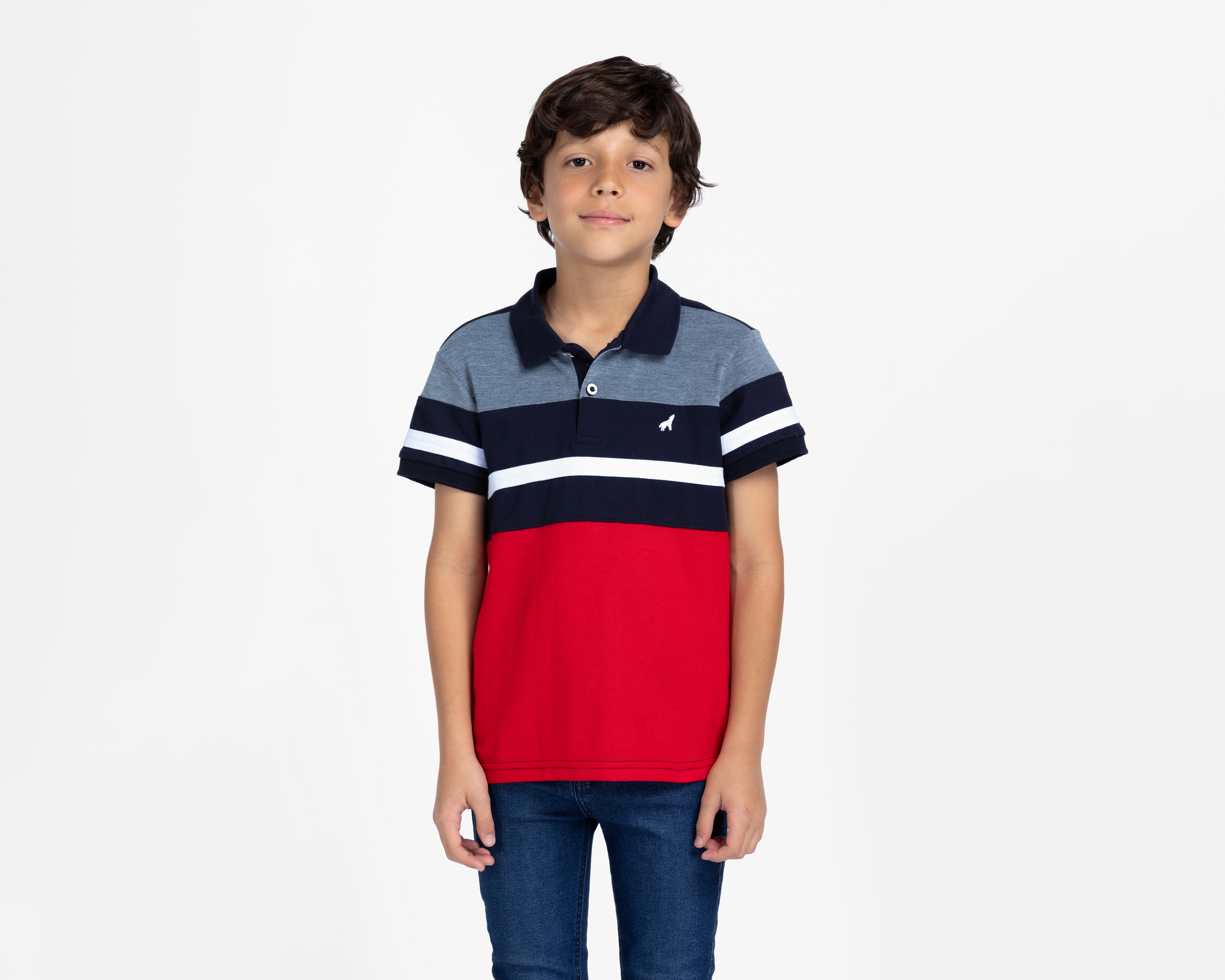 Playera Polo Refill Rojo para Niño