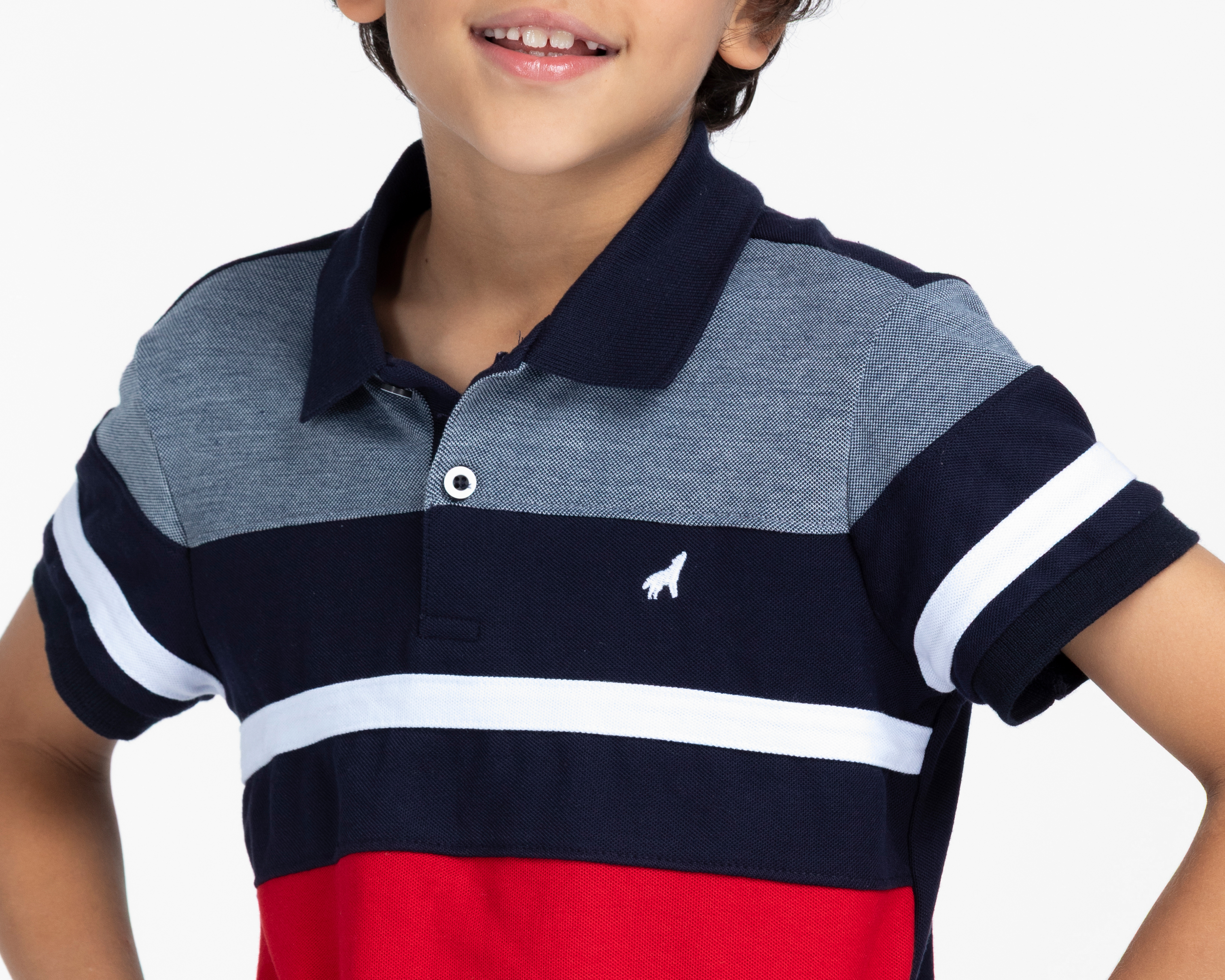 Foto 5 pulgar | Foto 4 | Playera Polo Refill Rojo para Niño