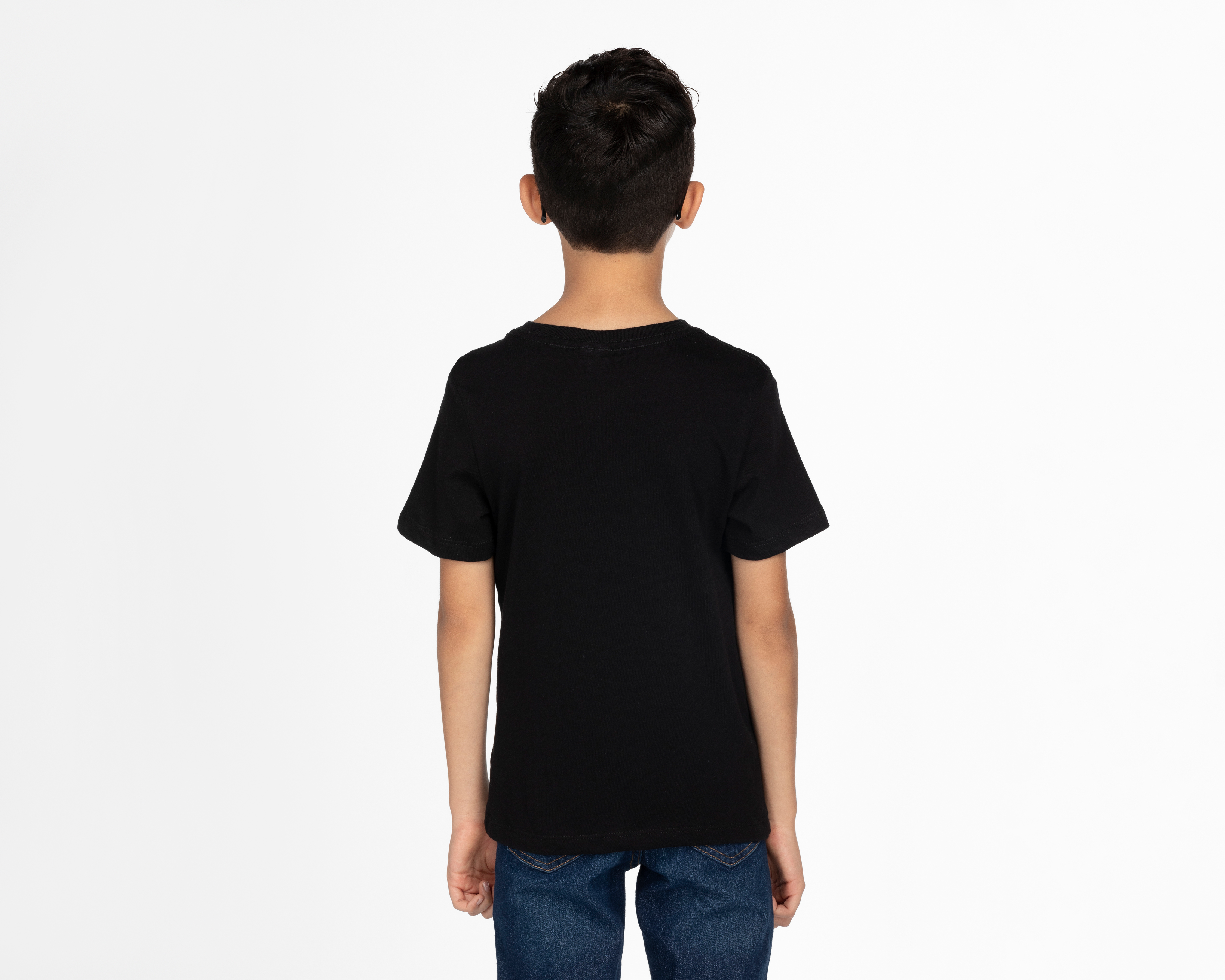 Foto 4 pulgar | Foto 3 | Playera de Cuello Redondo Negra Minecraft para Niño