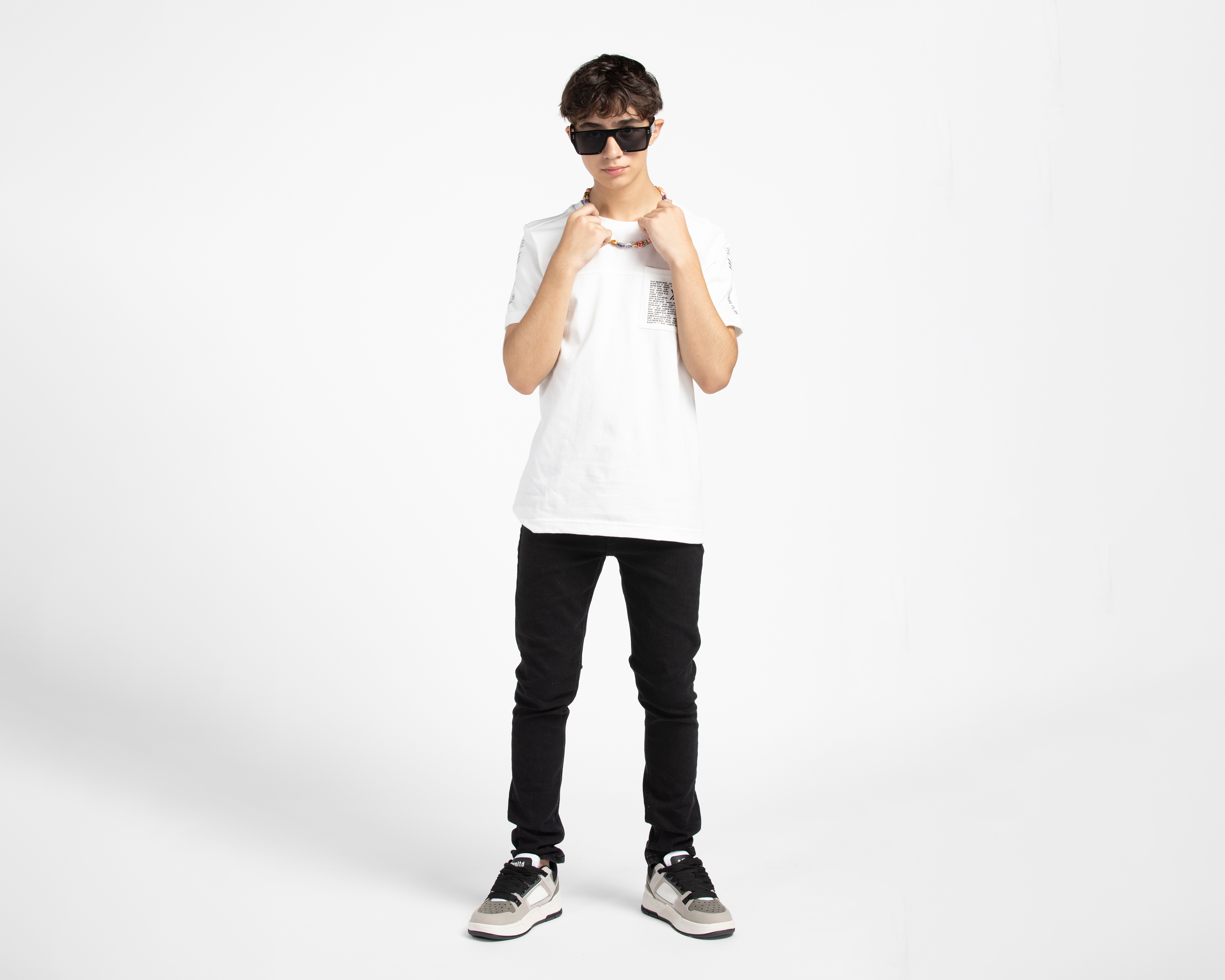 Foto 2 | Foto 2 | Playera Cuello Redondo Neo*City Blanca para Niño