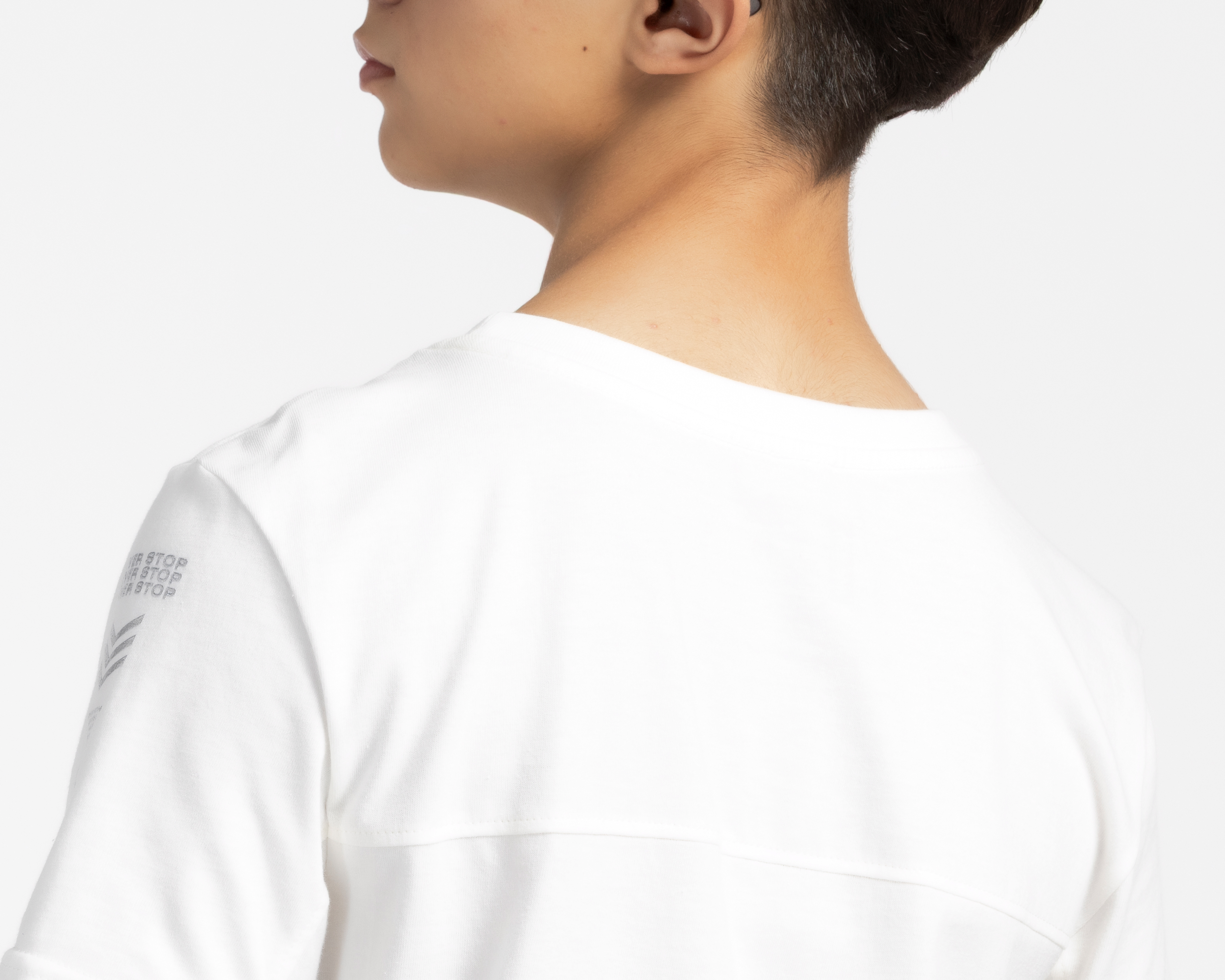 Foto 5 | Foto 5 | Playera Cuello Redondo Neo*City Blanca para Niño