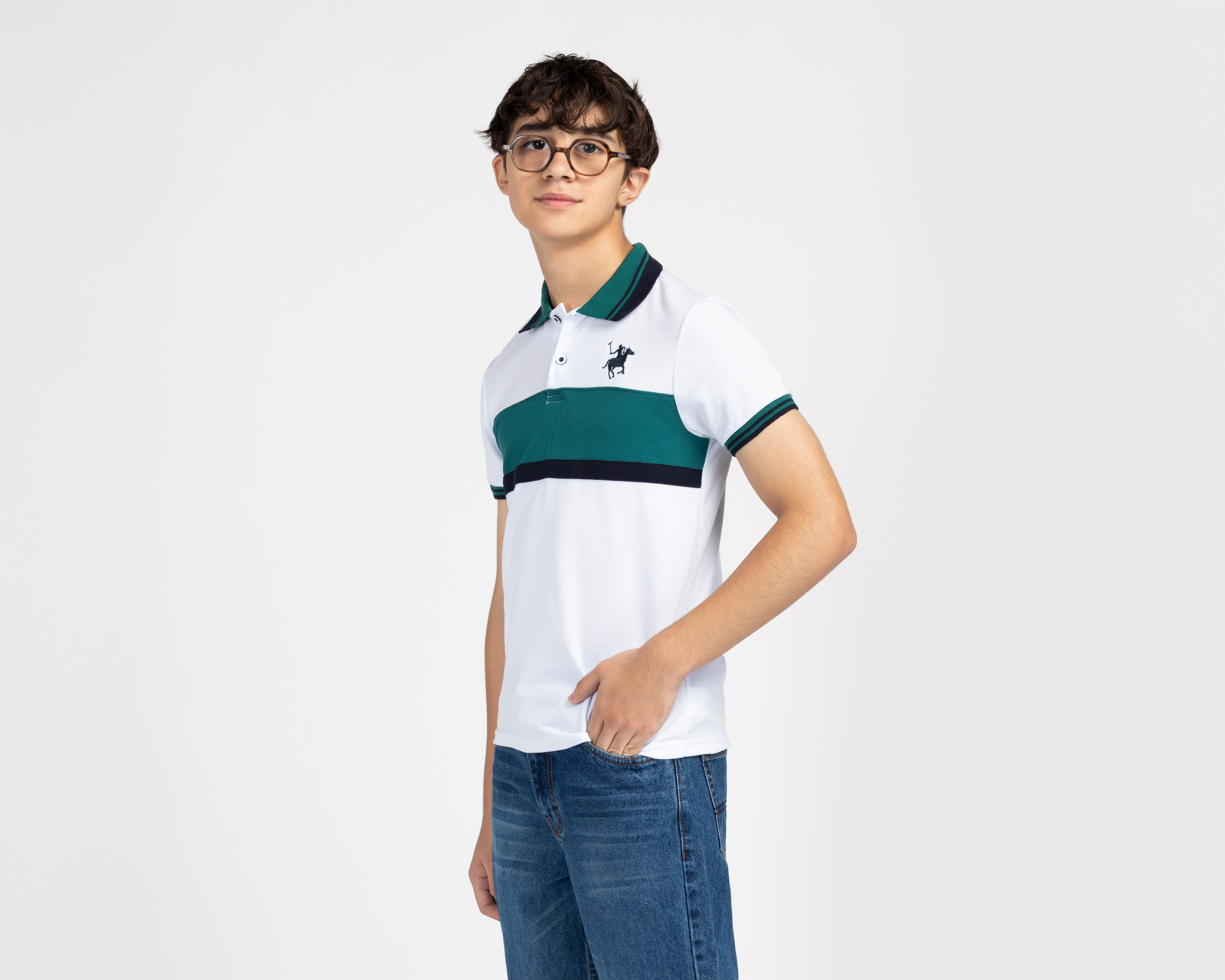 Foto 1 | Foto 1 | Playera Cuello Polo Blanca York Team Polo Club Juvenil