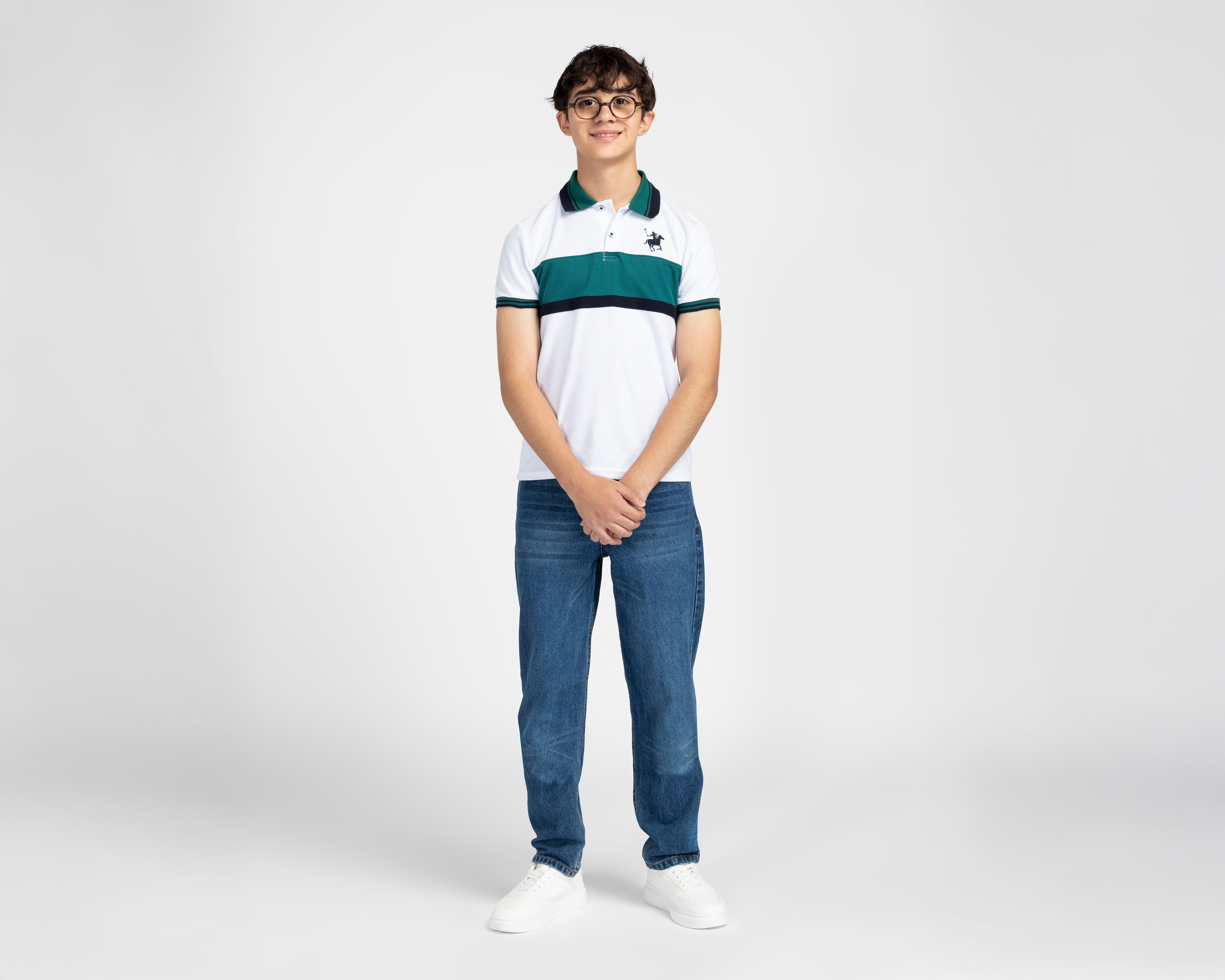 Foto 3 pulgar | Foto 2 | Playera Cuello Polo Blanca York Team Polo Club Juvenil