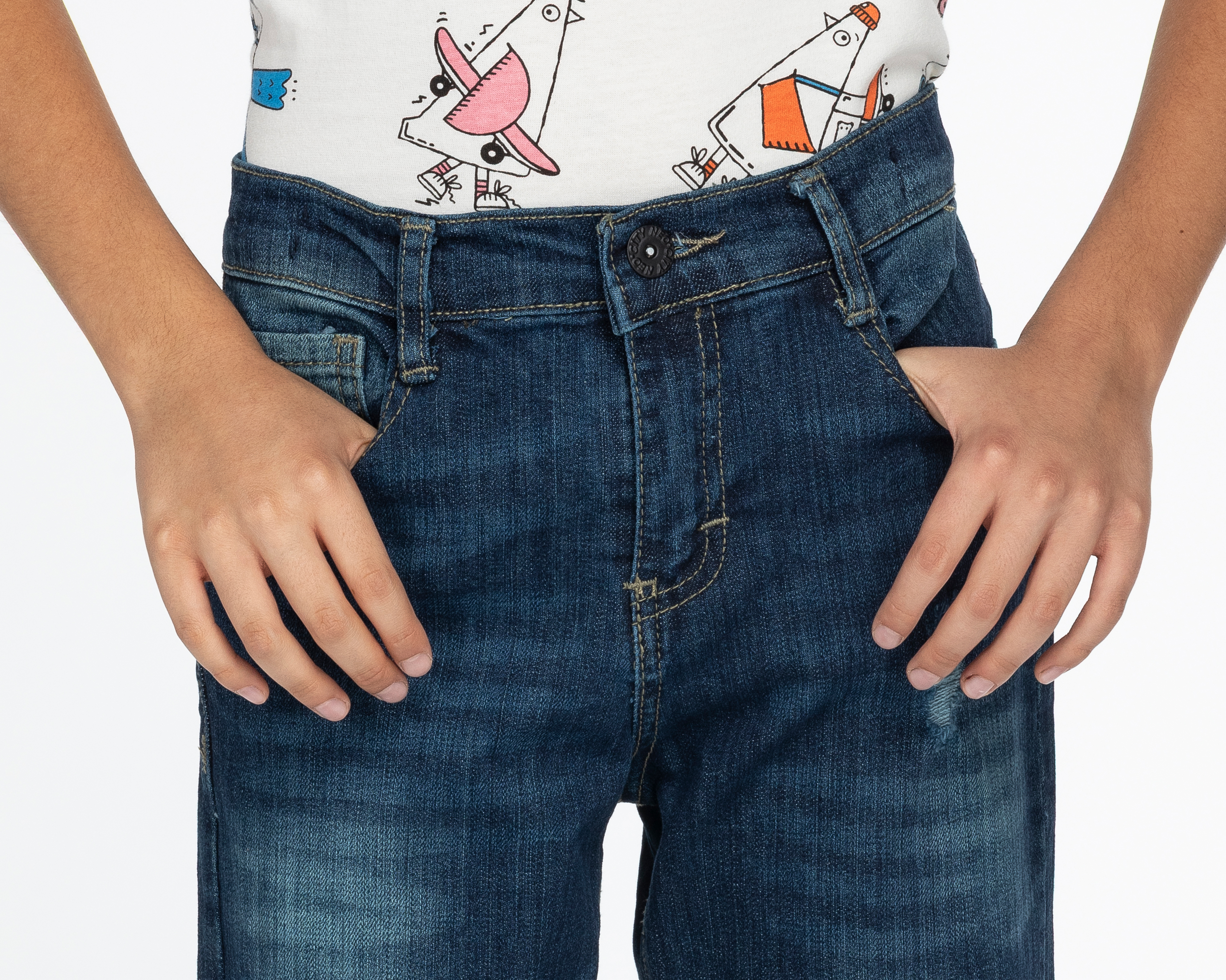Foto 4 | Foto 4 | Pantalón Neo*City Slim para Niño