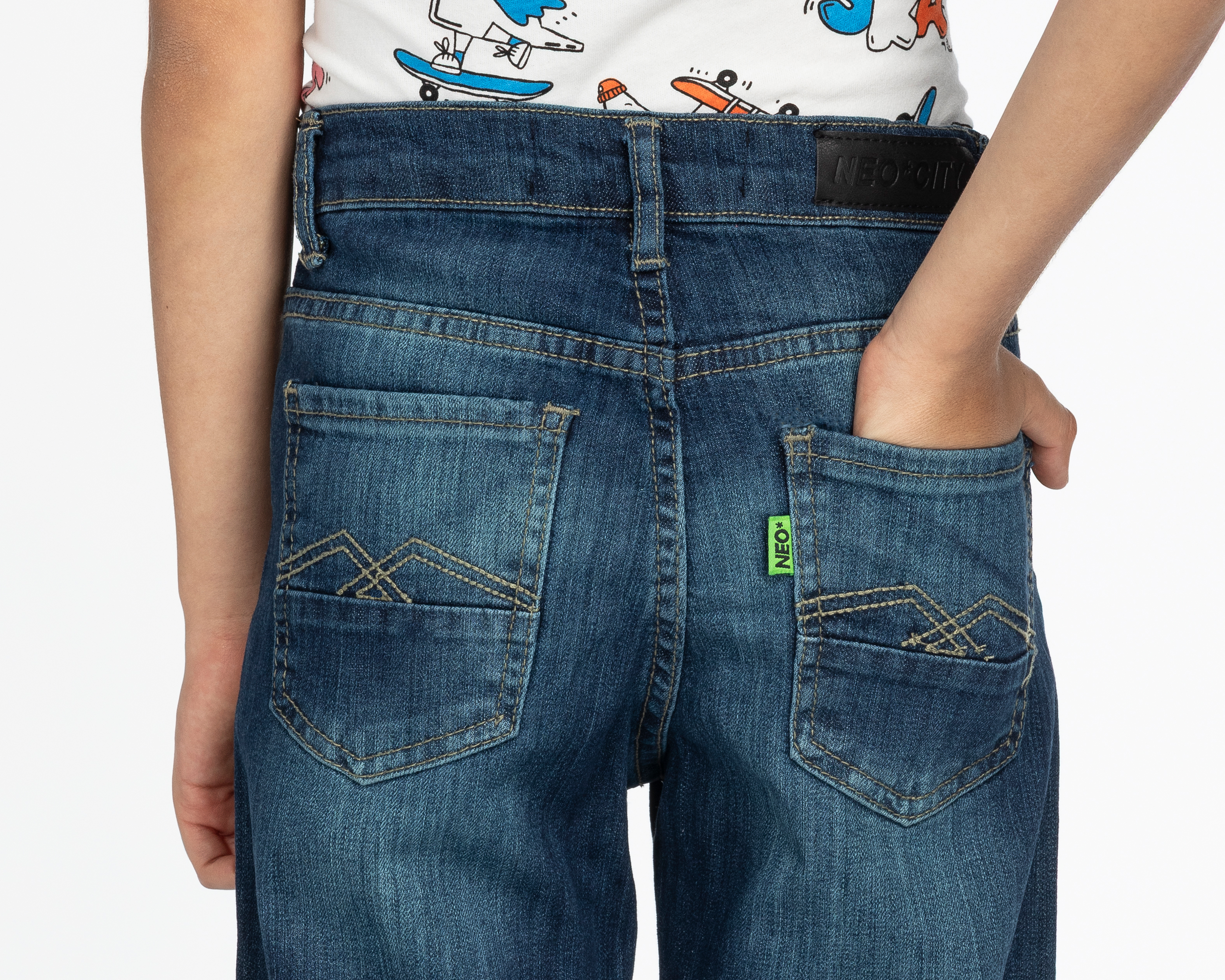Foto 5 | Foto 5 | Pantalón Neo*City Slim para Niño