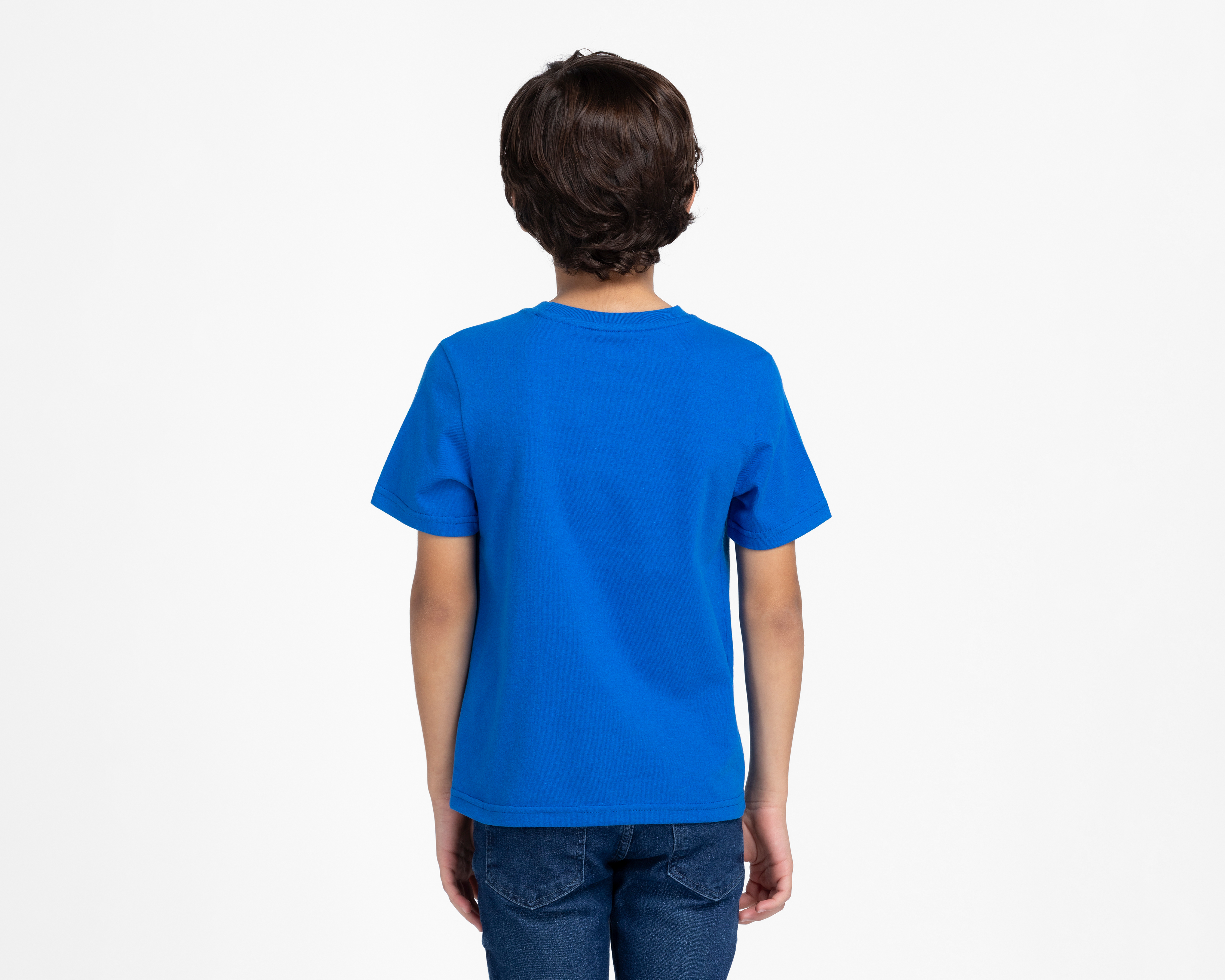 Foto 3 pulgar | Foto 2 | Playera de Cuello Redondo Azul Superman para Niño