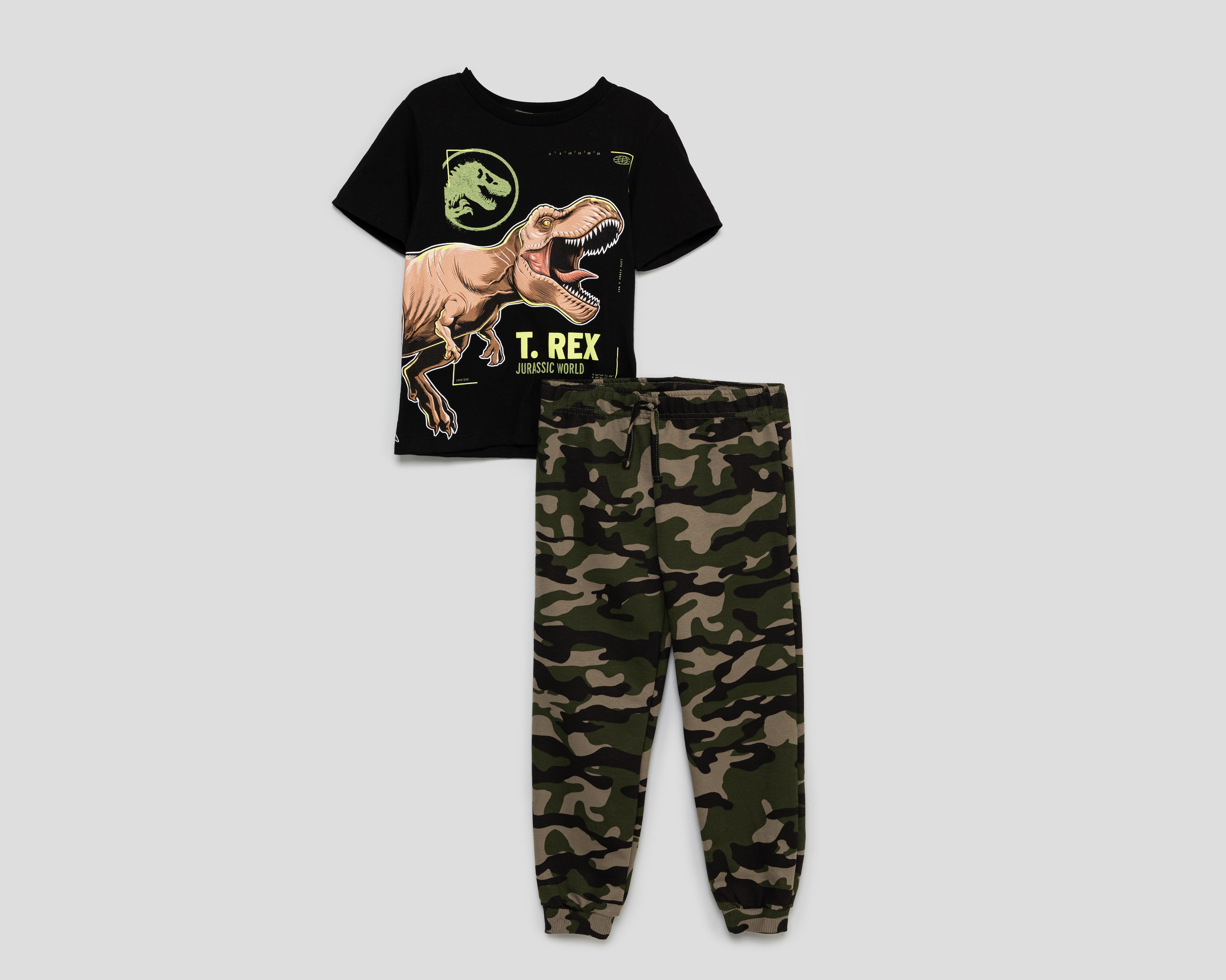Foto 2 pulgar | Foto 1 | Playera y Pantalón Jurassic World para Niño
