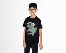 Playera Refill Manga Corta de Dinosaurio para Niño