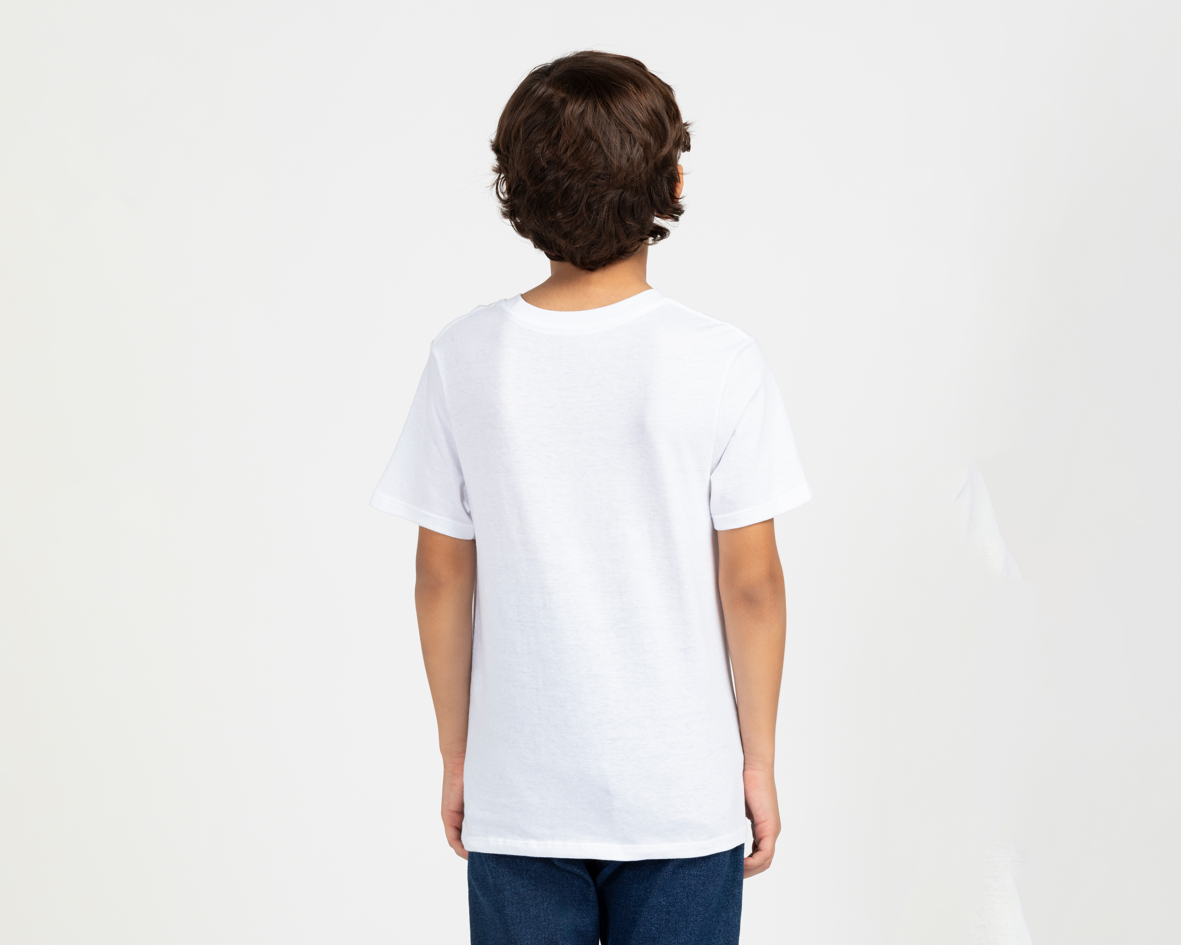 Foto 4 pulgar | Foto 3 | Playera de Cuello Redondo Blanca Marvel para Niño