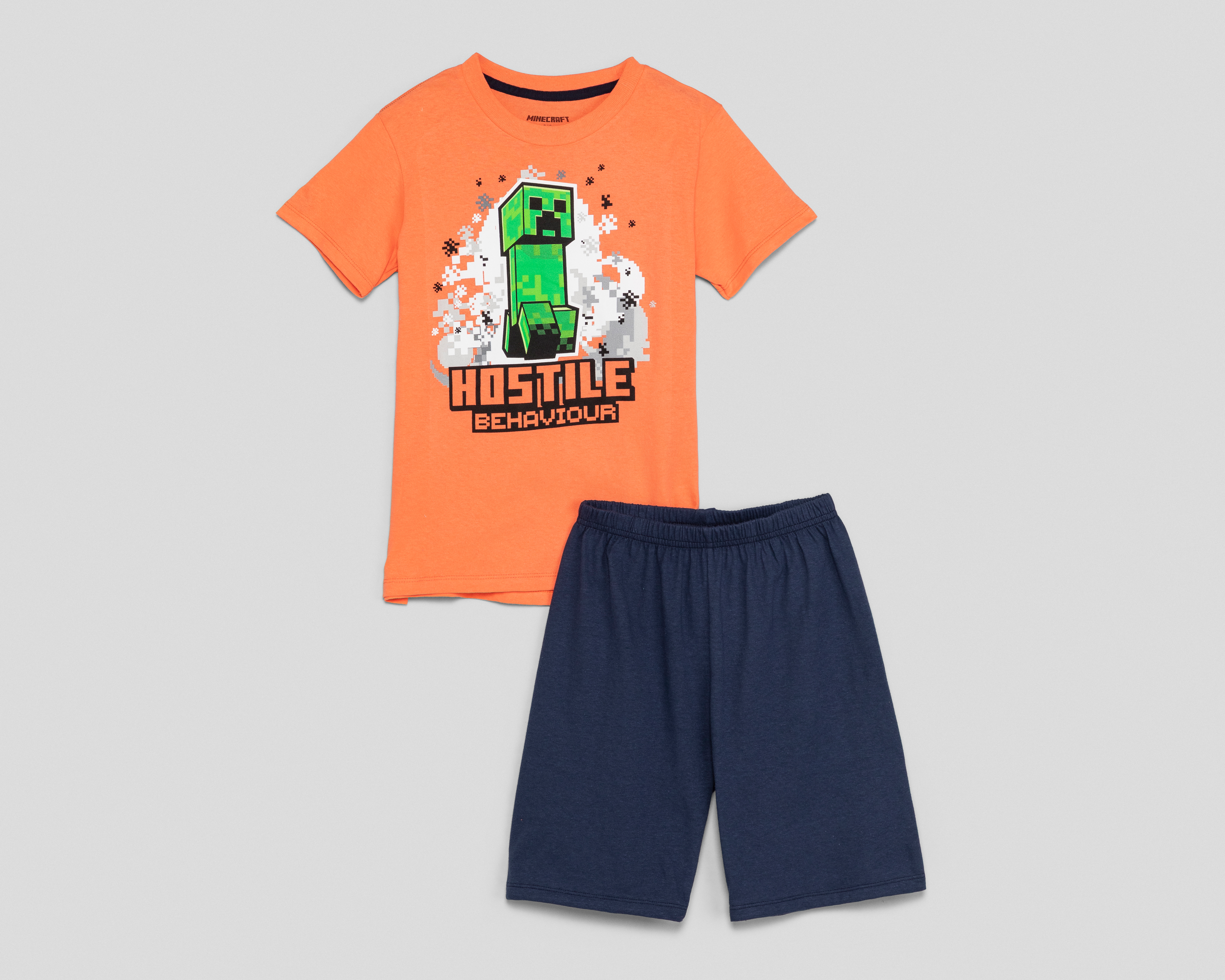 Foto 2 pulgar | Foto 1 | Playera y Short Minecraft para Niño