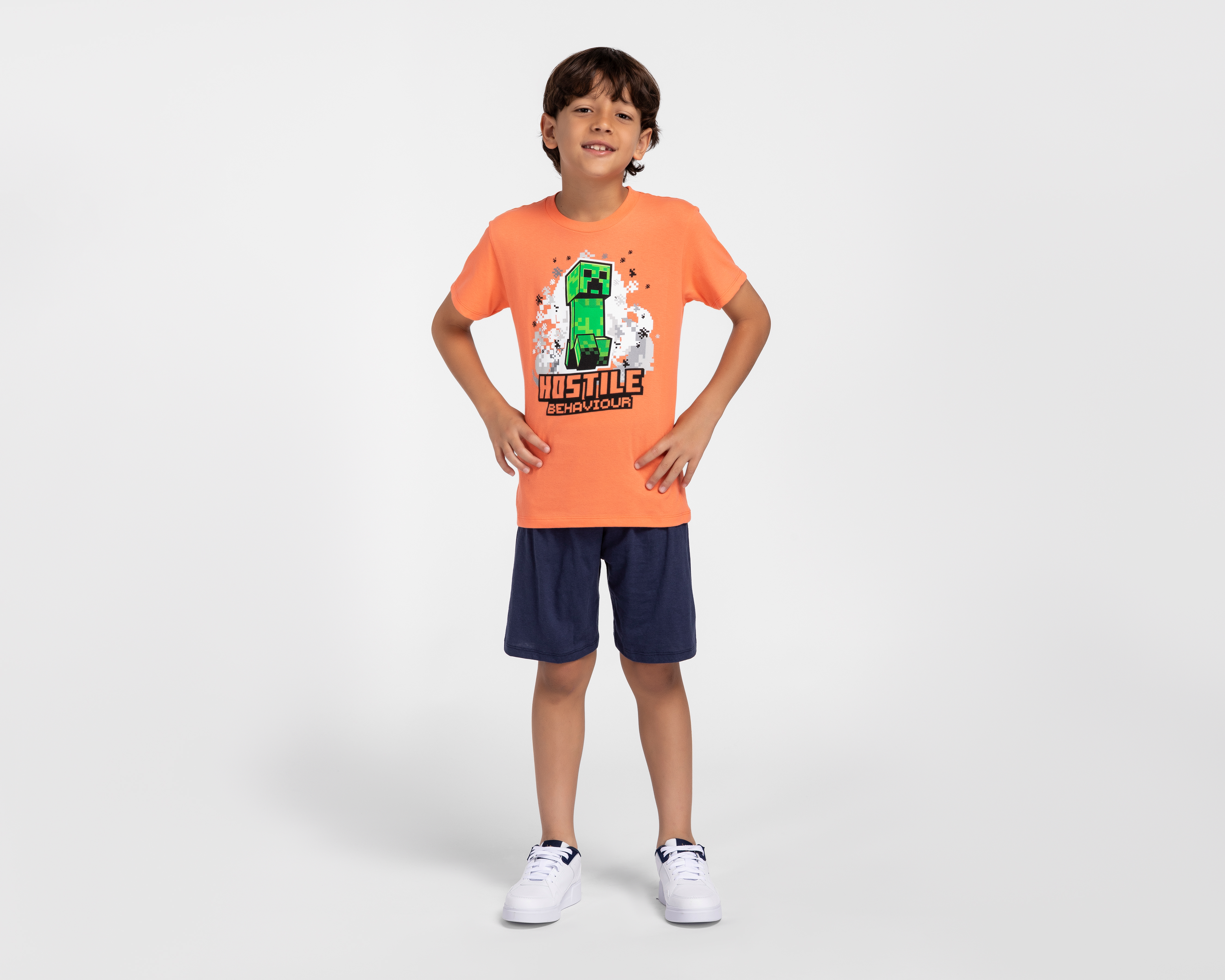 Foto 3 pulgar | Foto 2 | Playera y Short Minecraft para Niño