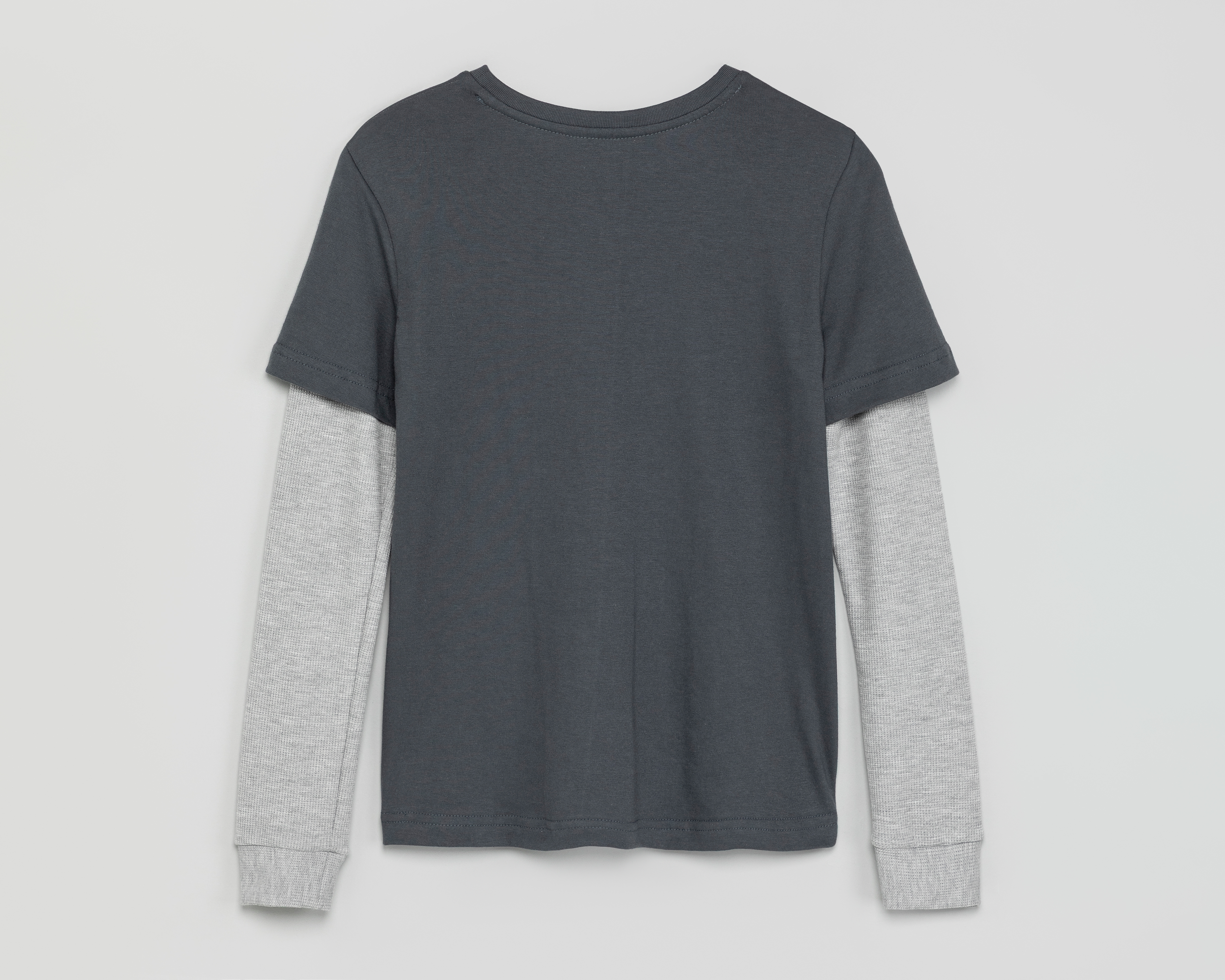Foto 3 pulgar | Foto 2 | Playera Manga Larga Gris Refill para Niño