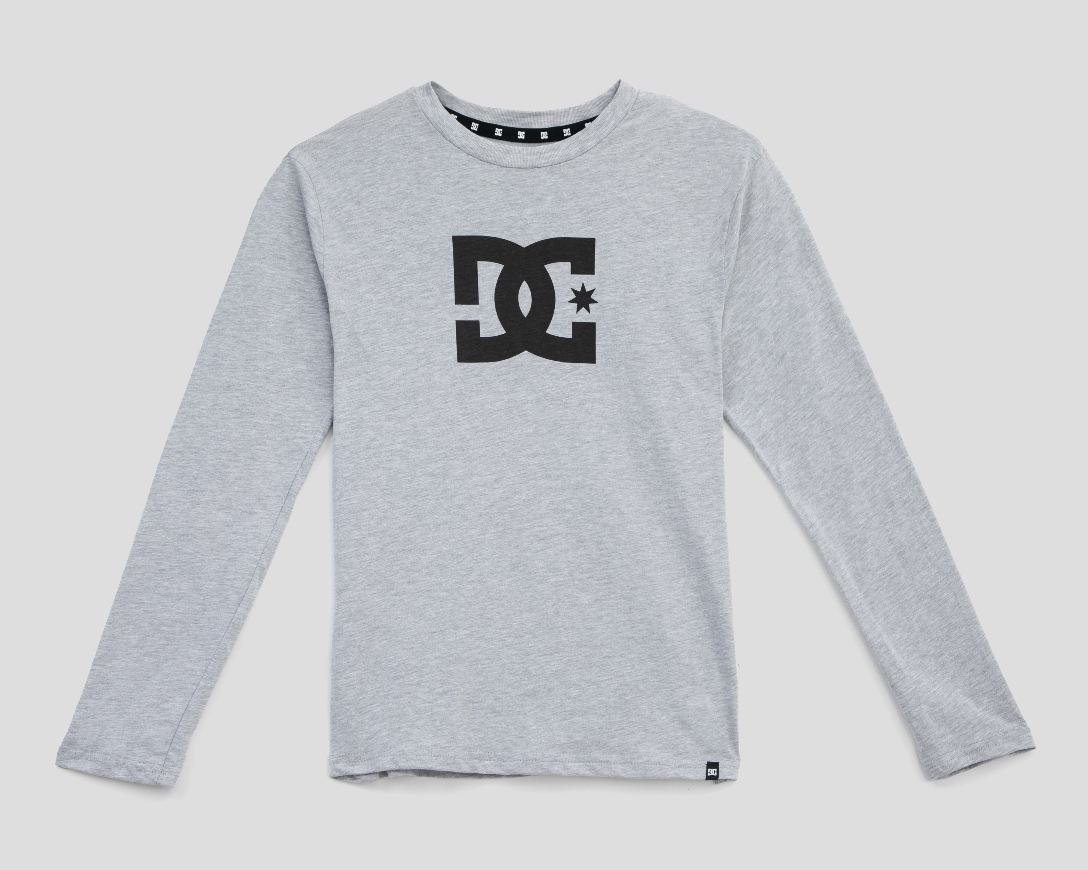 Foto 2 pulgar | Foto 1 | Playera Manga Larga Gris DC Shoes para Niño