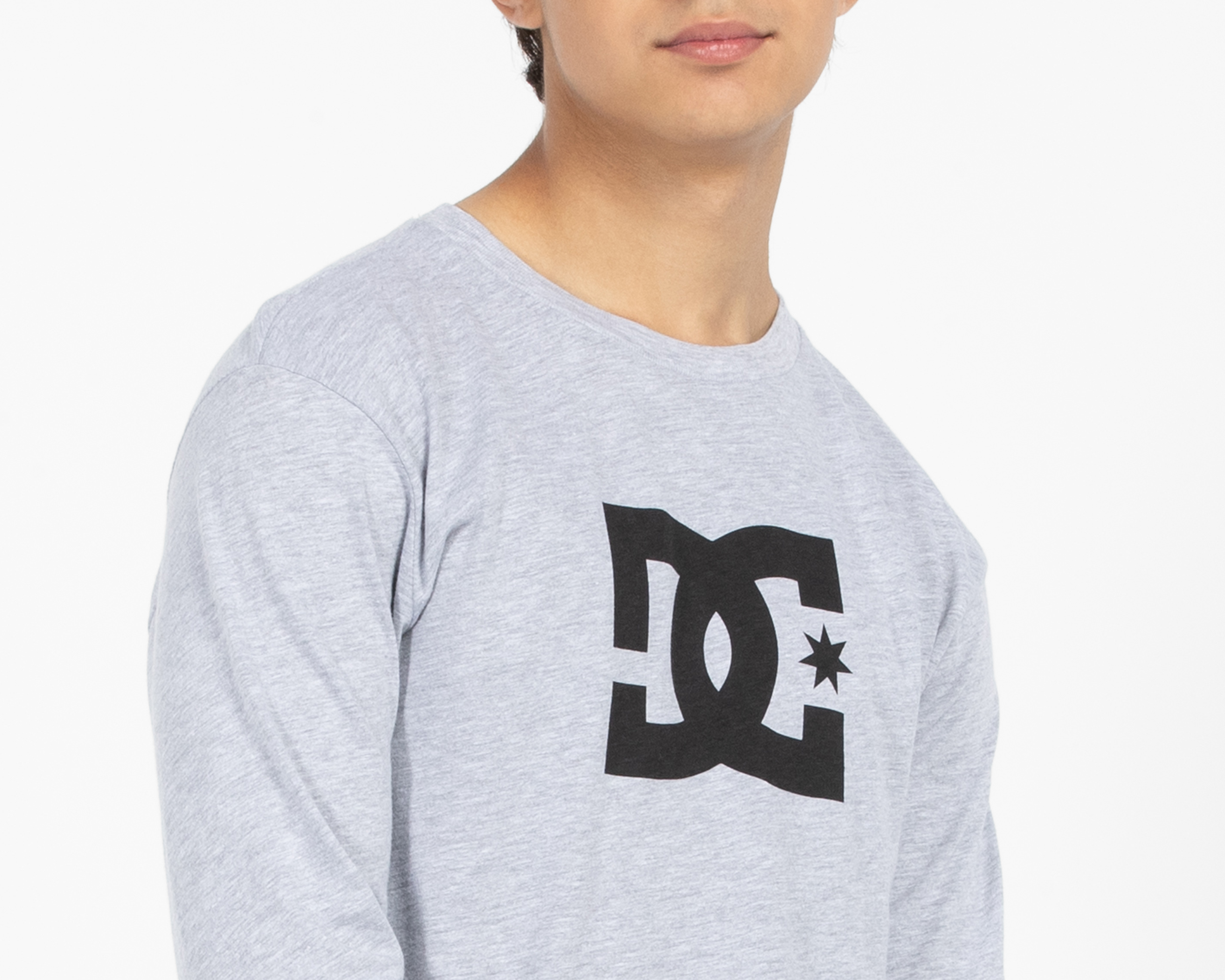 Foto 4 | Foto 4 | Playera Manga Larga Gris DC Shoes para Niño