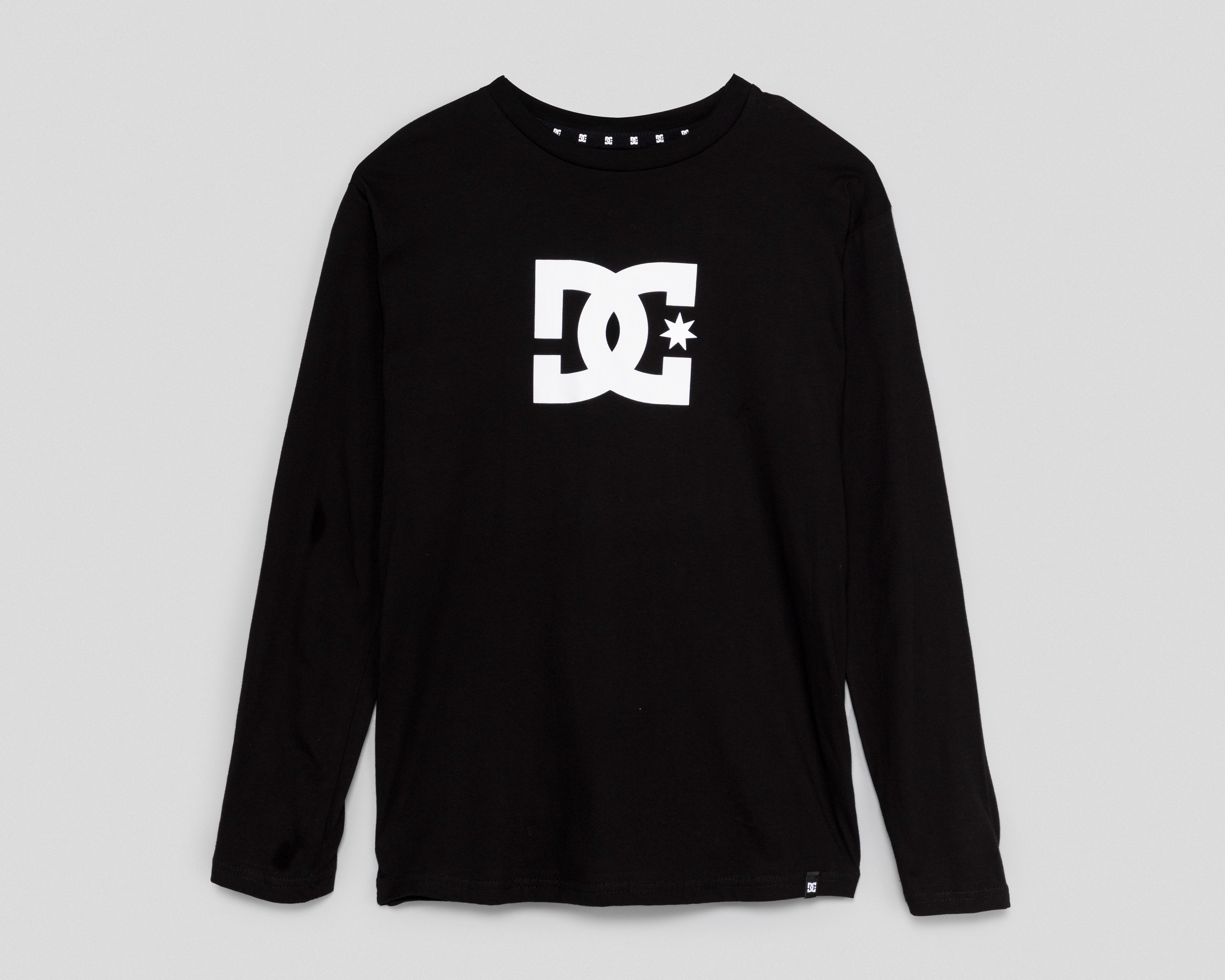 Playera Manga Larga Negra DC Shoes Juvenil