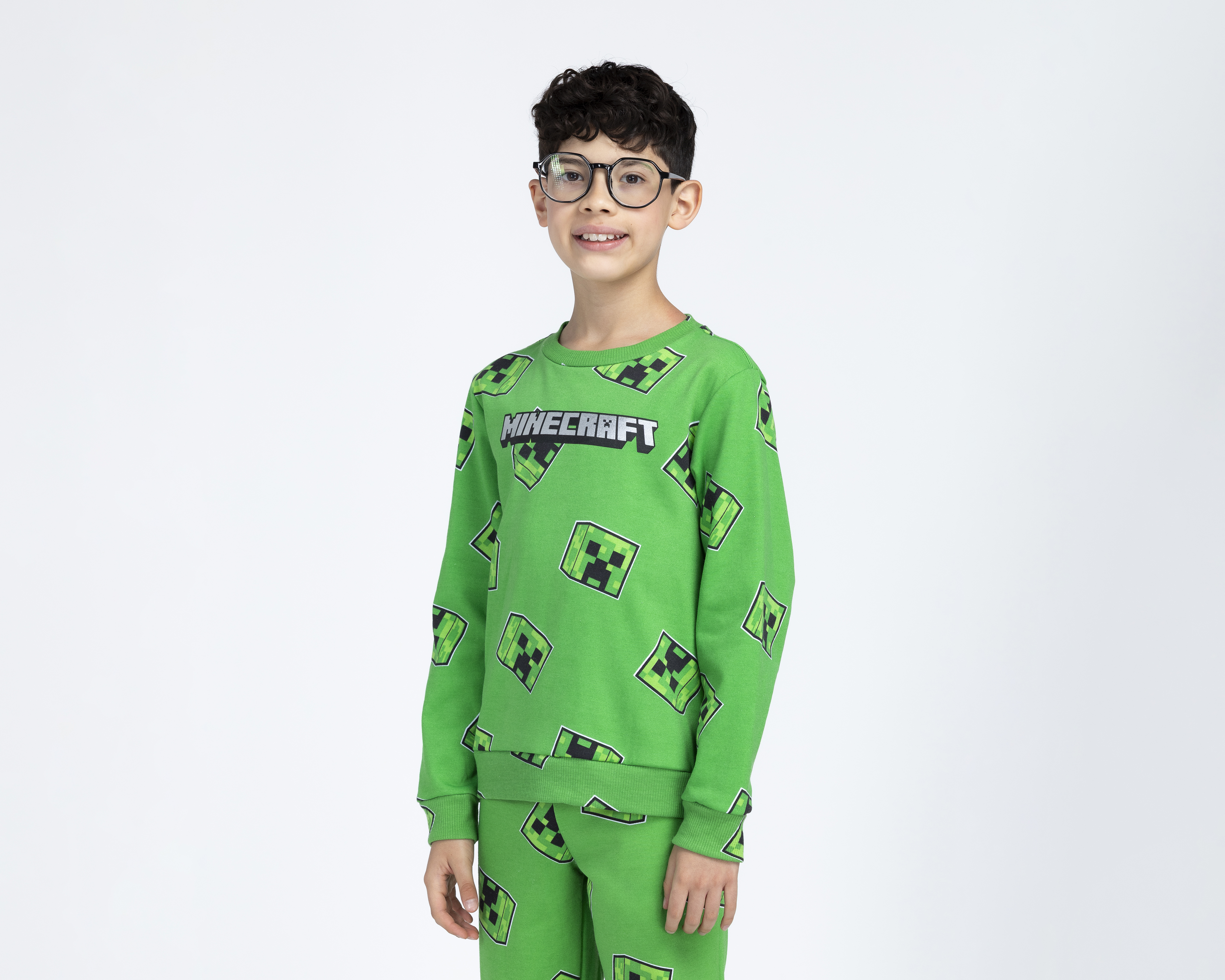 Foto 4 pulgar | Foto 3 | Pants y Sudadera Minecraft para Niño
