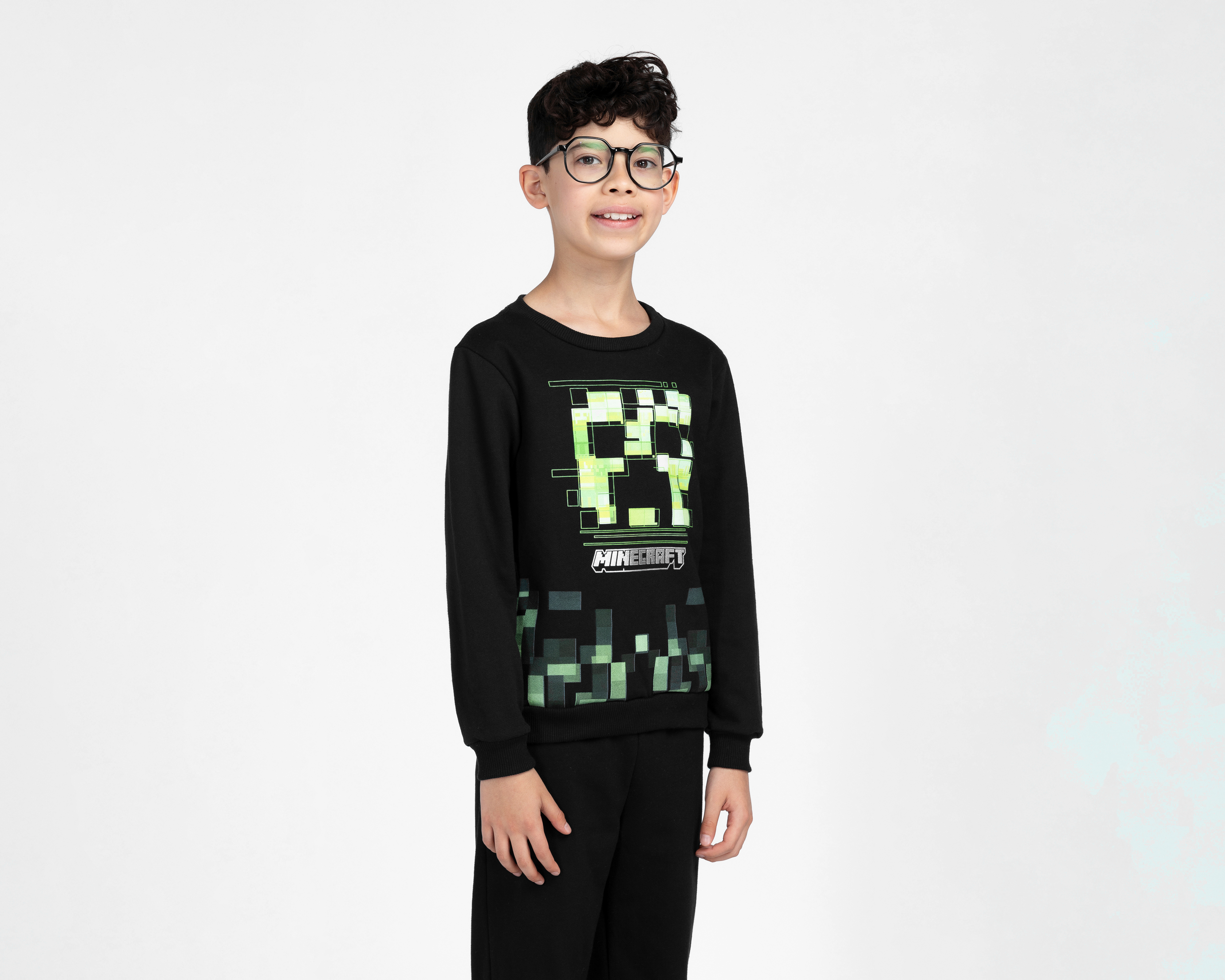 Foto 4 pulgar | Foto 3 | Sudadera y Pants Minecraft para Niño