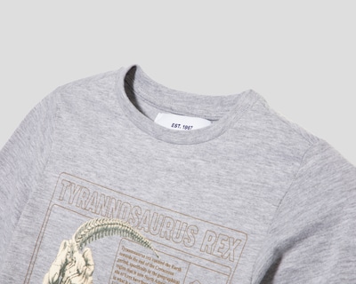 Foto 3 | Foto 3 | Playera Manga Larga Gris Refill para Niño