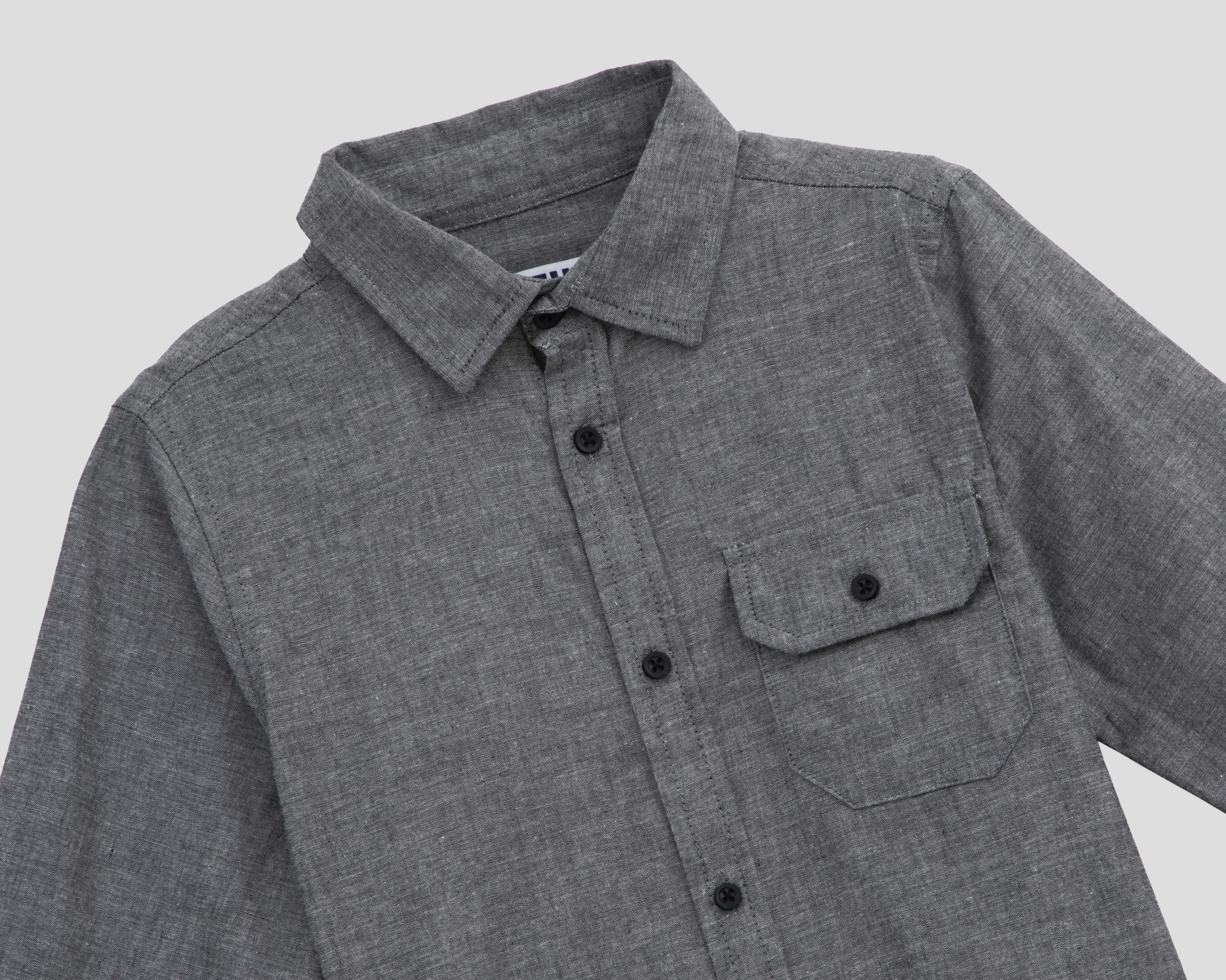 Foto 4 pulgar | Foto 3 | Camisa Manga Larga Gris Refill para Niño