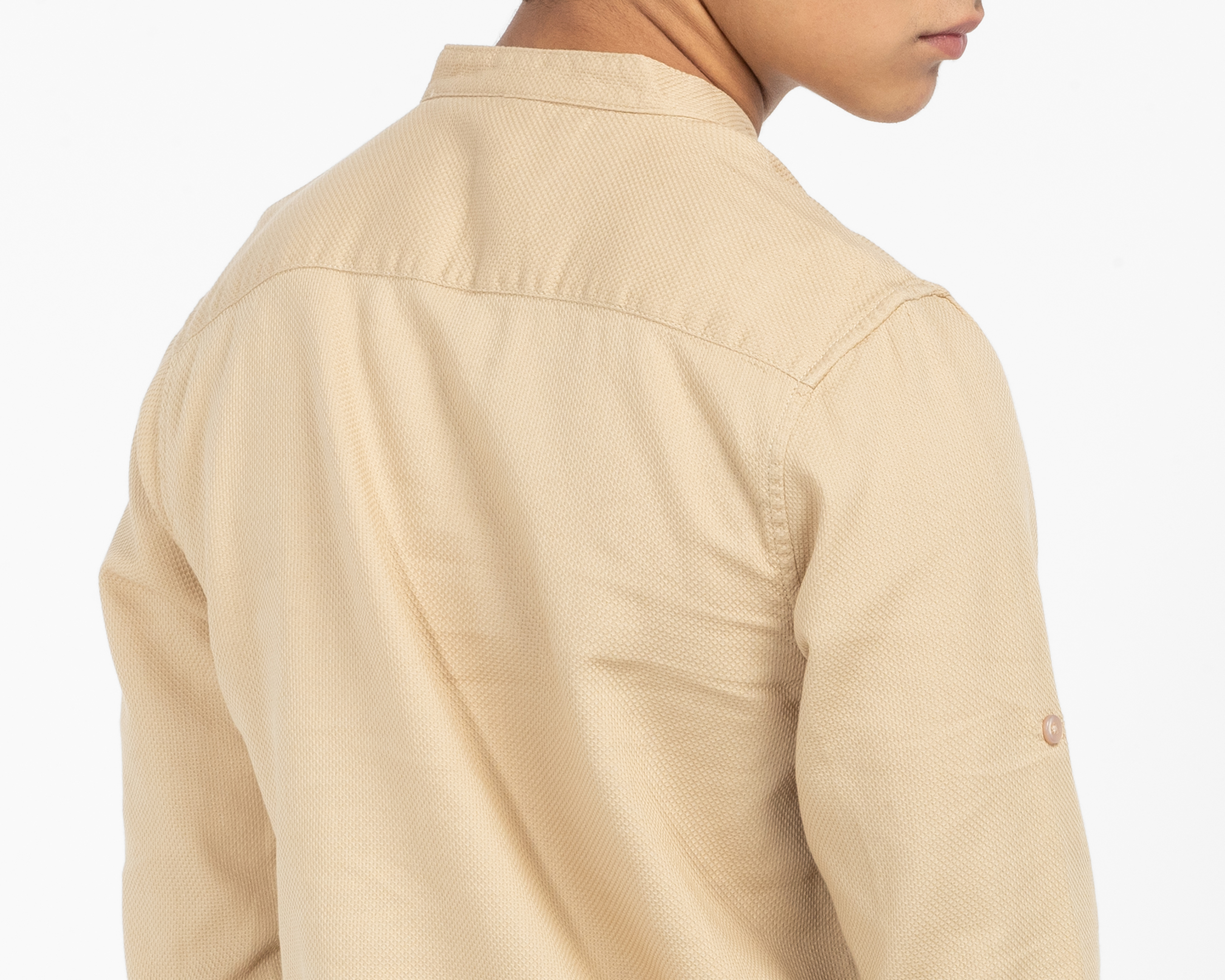 Foto 4 | Foto 4 | Camisa de Cuello Mao Beige Refill Juvenil