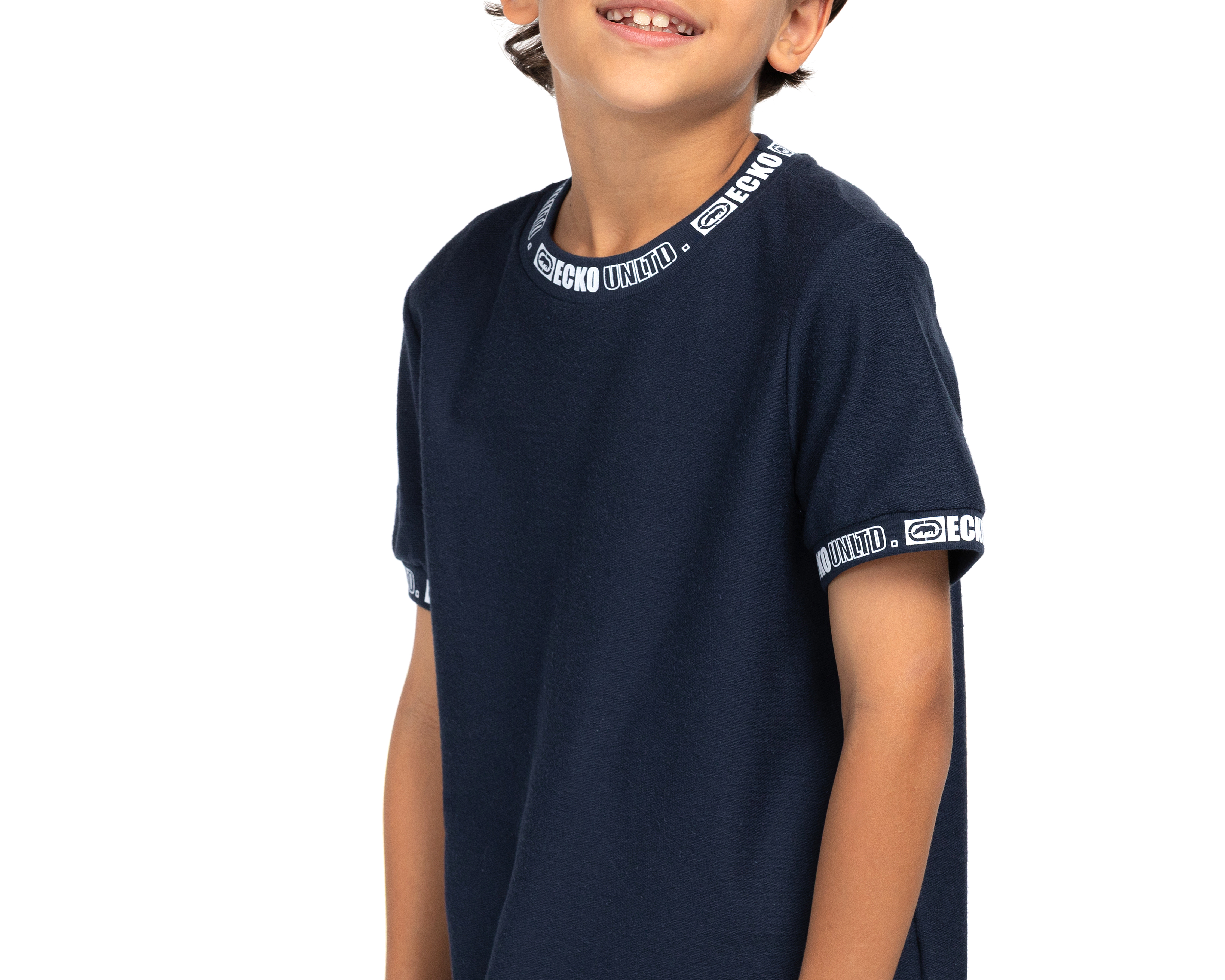 Foto 5 pulgar | Foto 4 | Playera de Cuello Redondo Azul Ecko Unltd. para Niño