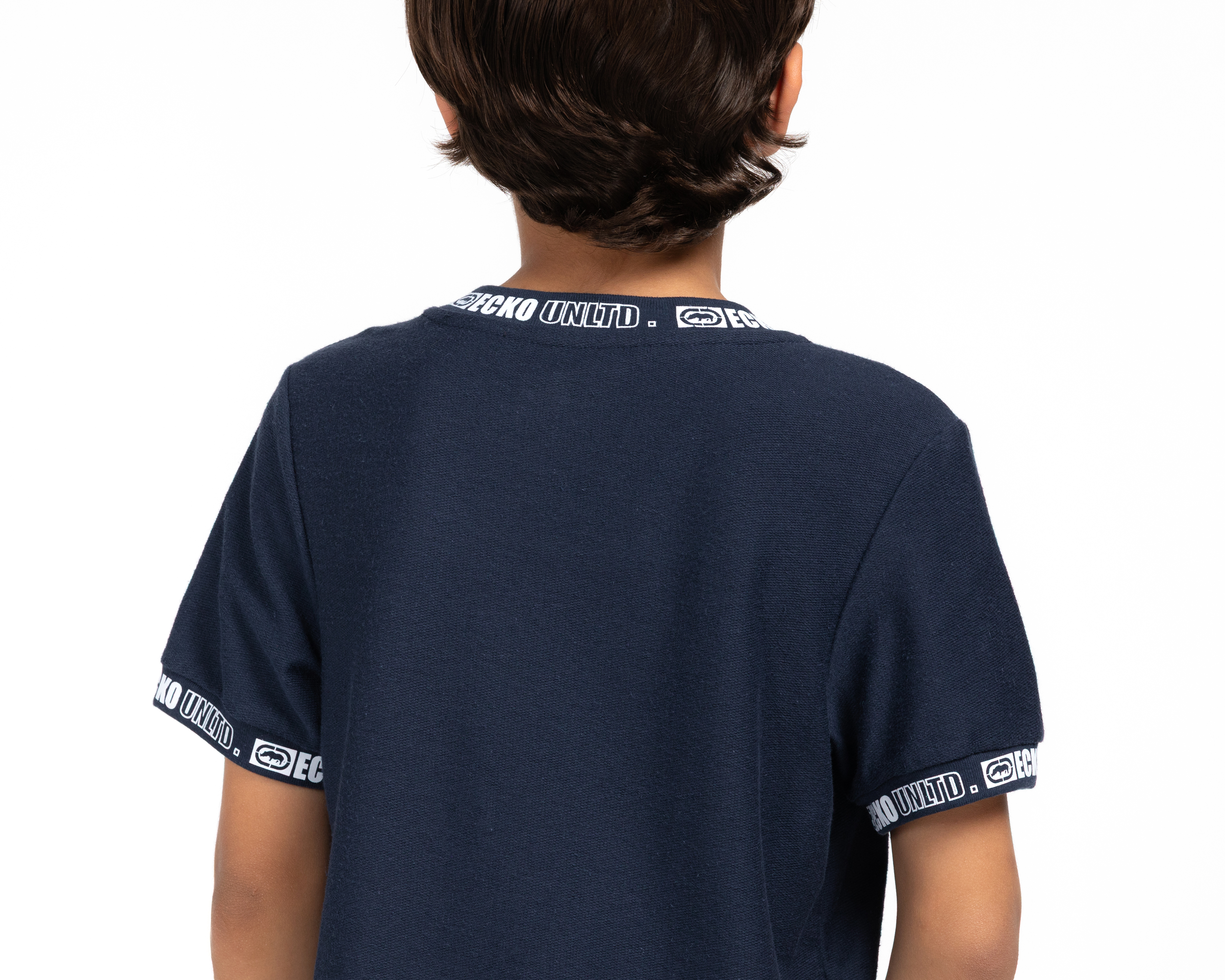 Foto 6 pulgar | Foto 5 | Playera de Cuello Redondo Azul Ecko Unltd. para Niño