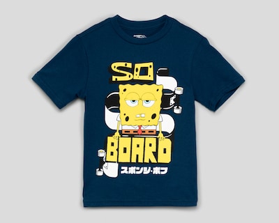 Foto 1 | Foto 1 | Playera de Cuello Redondo Azul Marino Bob Esponja para Niño