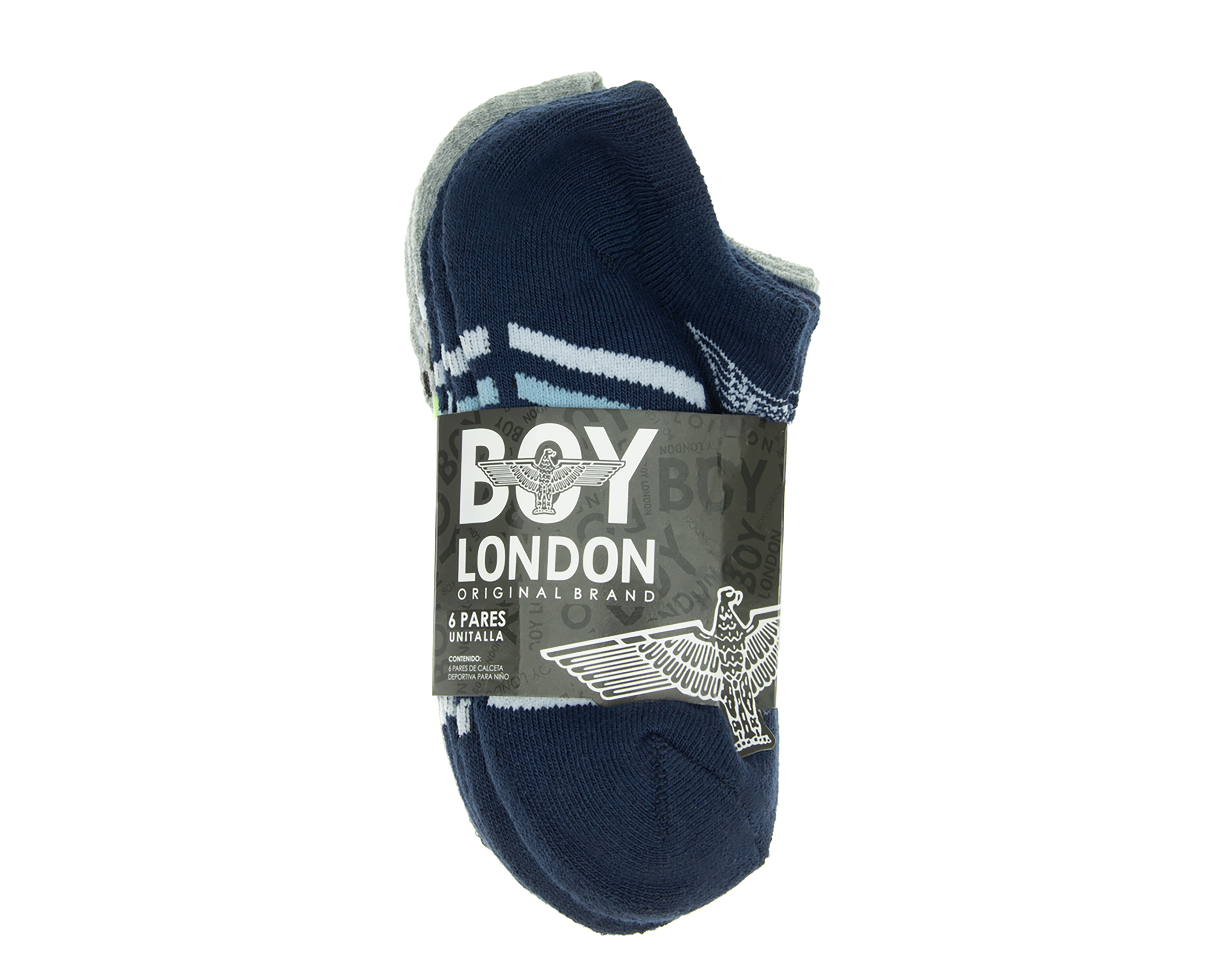 Foto 4 pulgar | Foto 3 | Calcetas Boy London para Niño 6 Pares