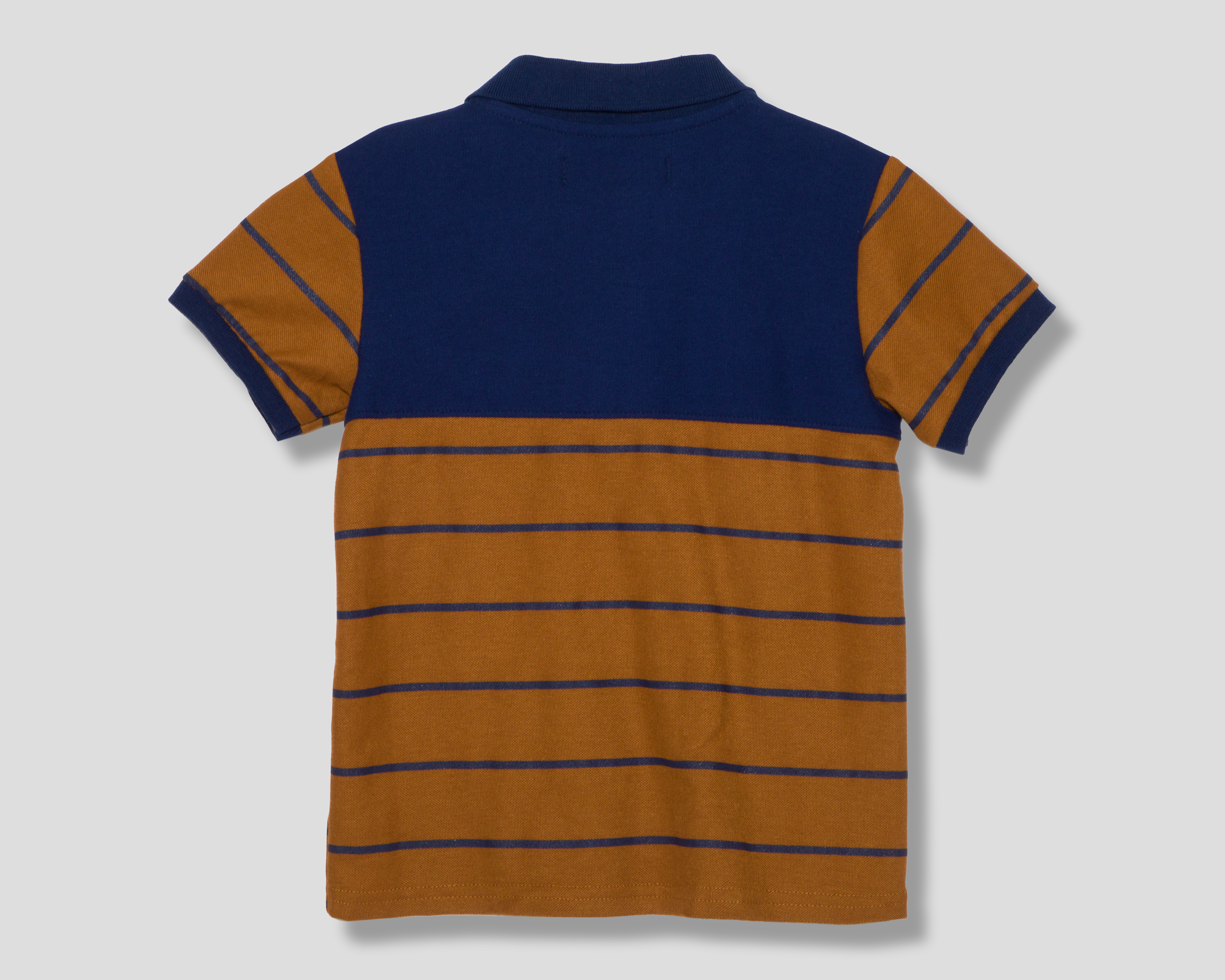 Foto 3 pulgar | Foto 2 | Playera de Cuello Polo Café Refill para Niño