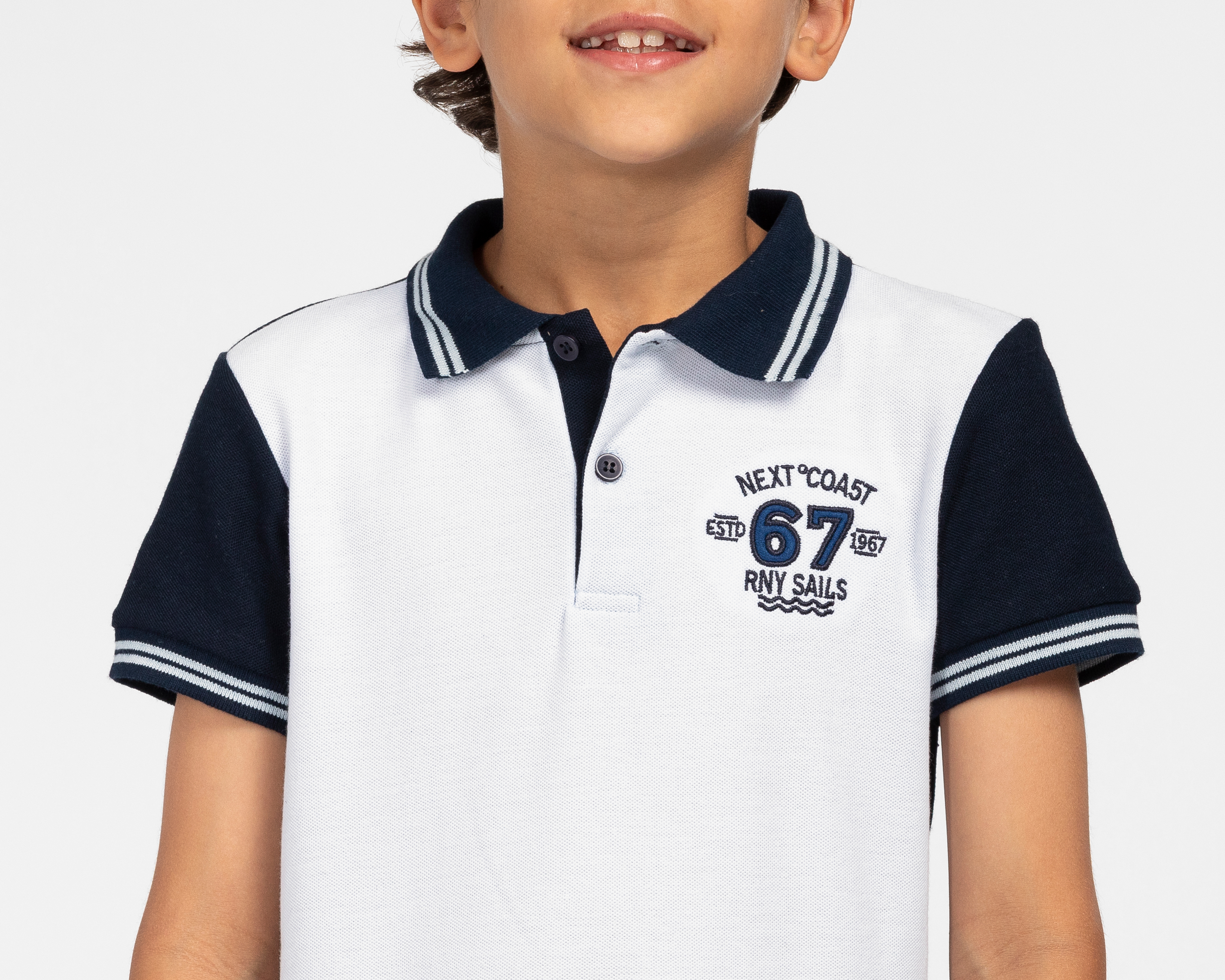 Foto 6 pulgar | Foto 4 | Playera de Cuello Polo Multicolor Refill para Niño