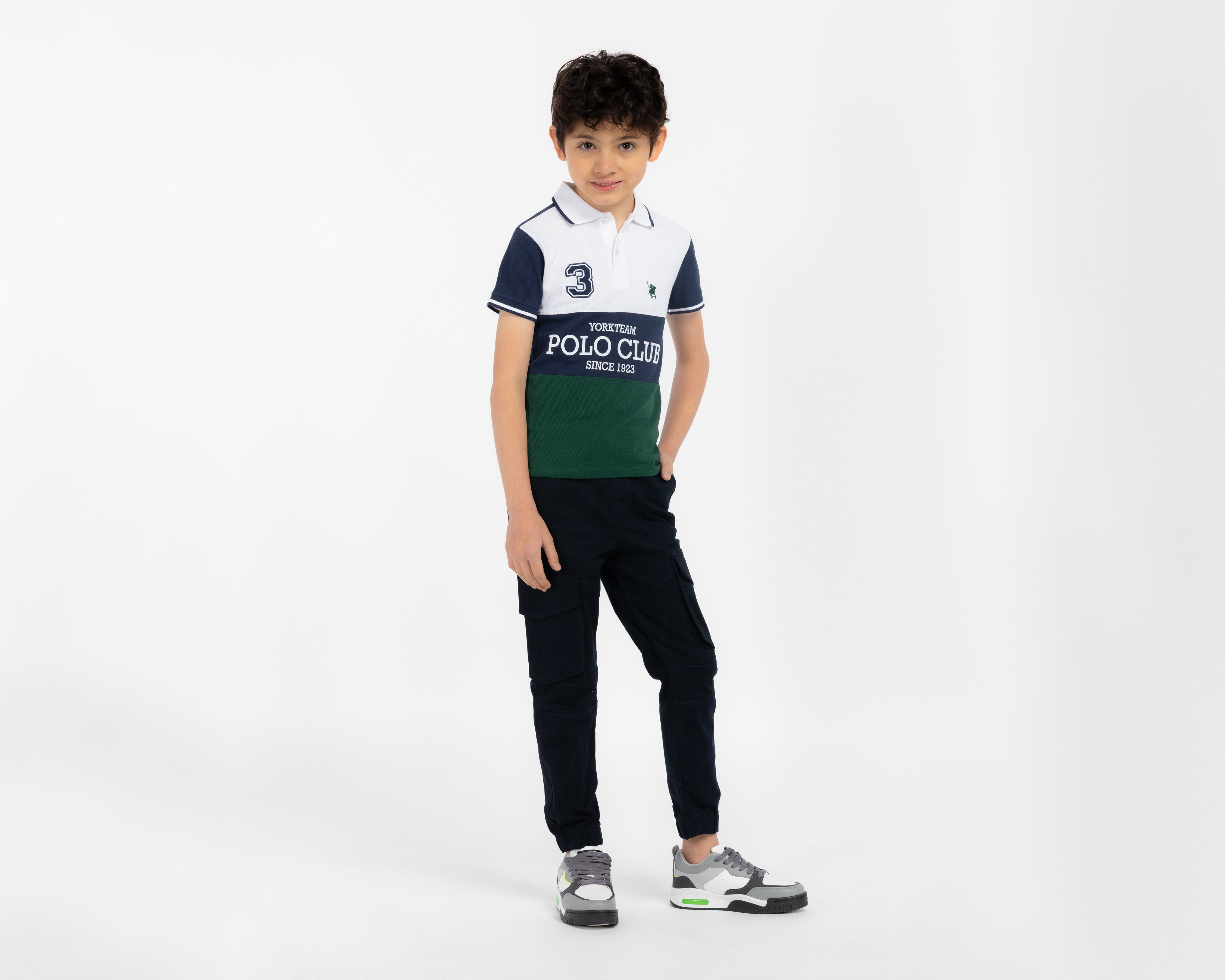 Foto 2 | Foto 2 | Playera Polo Multicolor York Team Polo Club para Niño