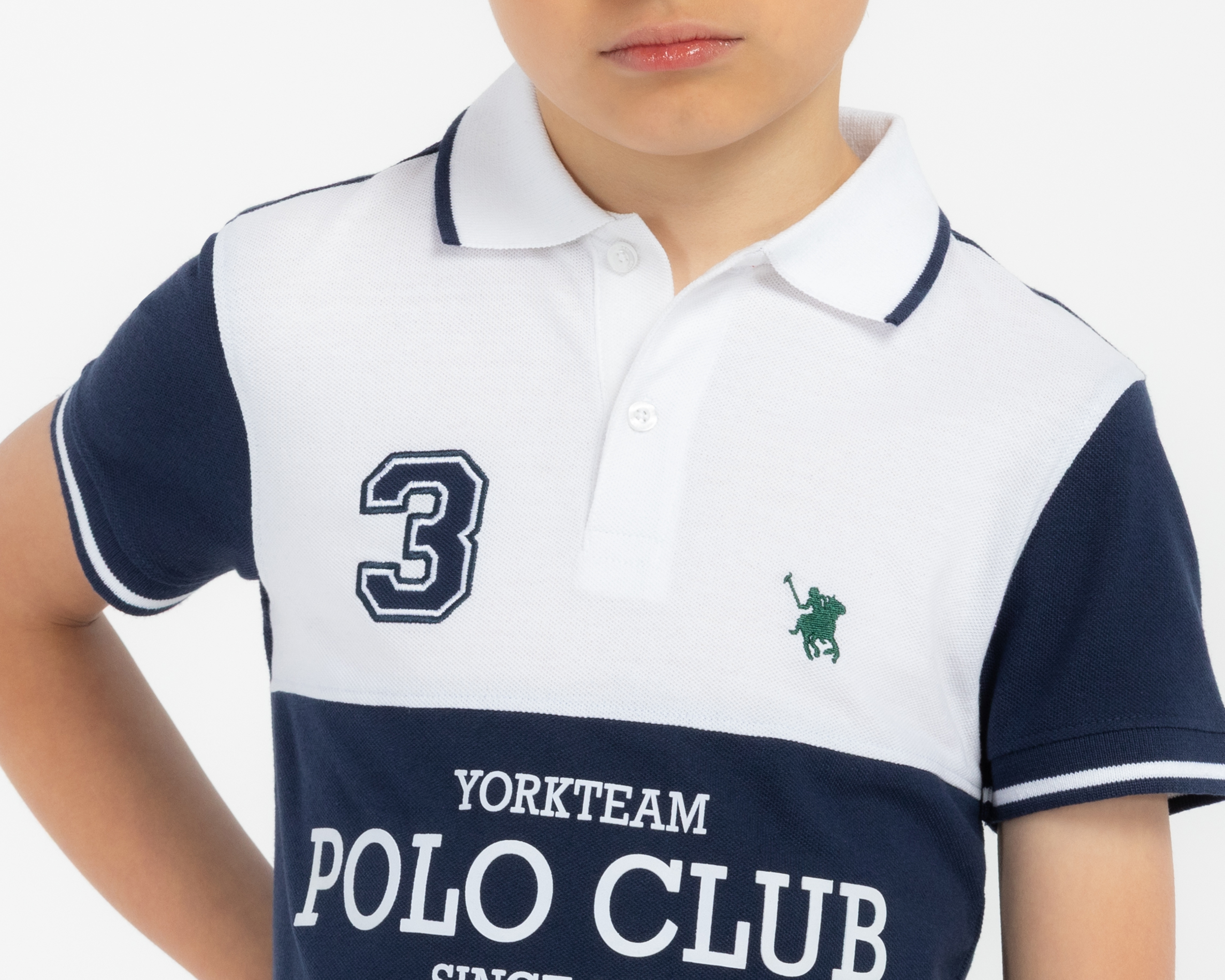 Foto 4 | Foto 4 | Playera Polo Multicolor York Team Polo Club para Niño