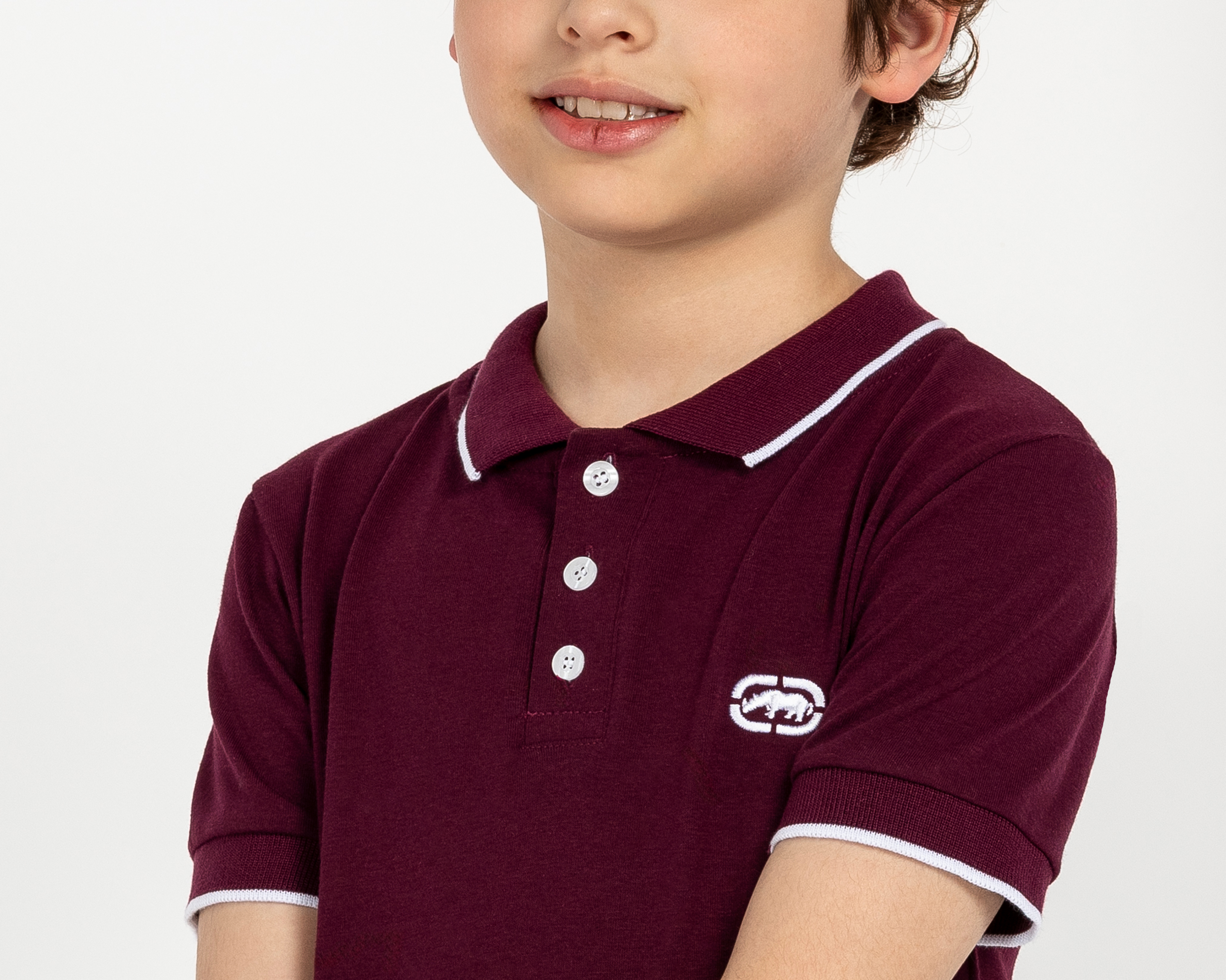 Foto 5 pulgar | Foto 4 | Playera Polo Ecko Unltd. Vino para Niño