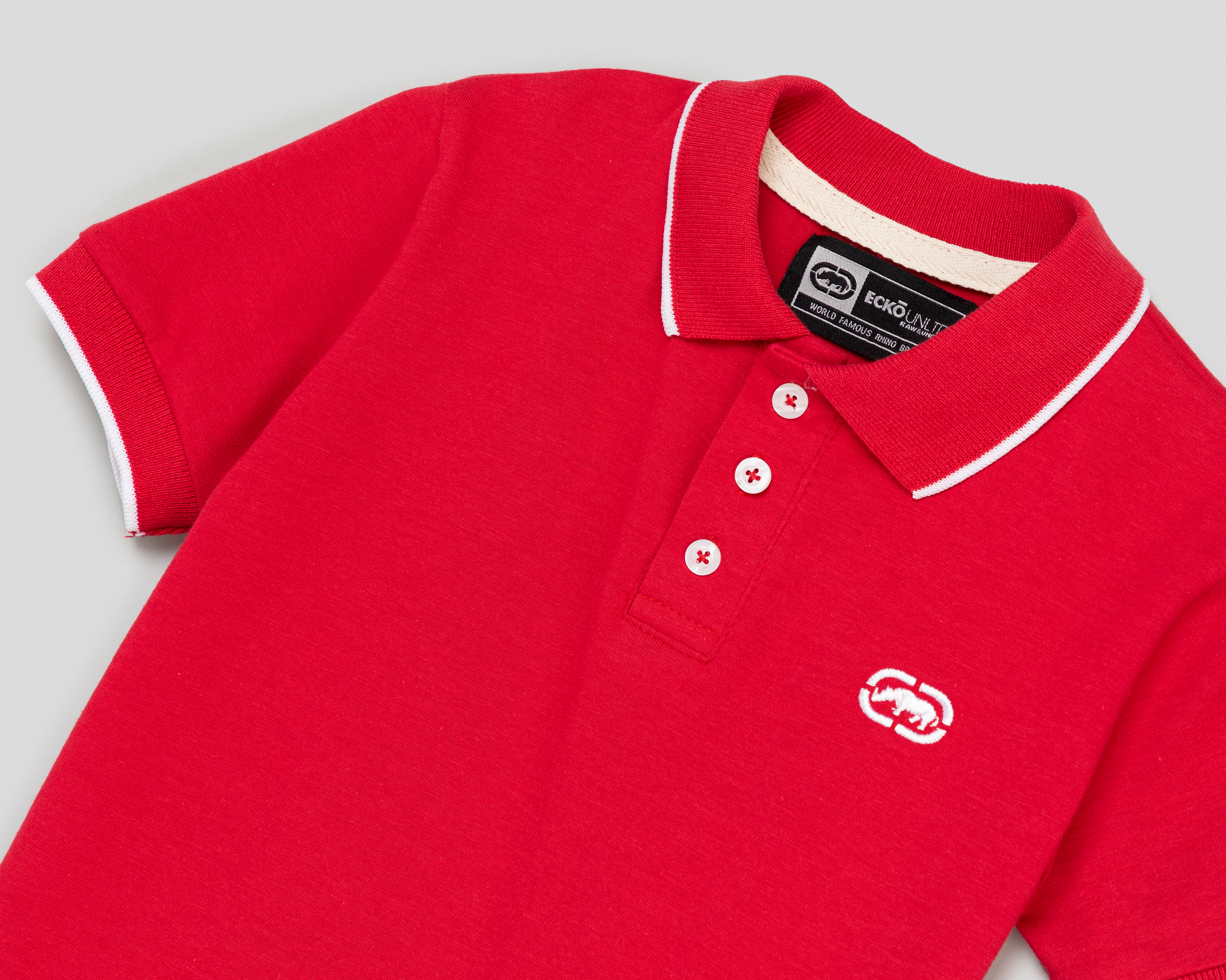 Foto 3 | Foto 3 | Playera Polo Ecko Unltd. Roja para Niño