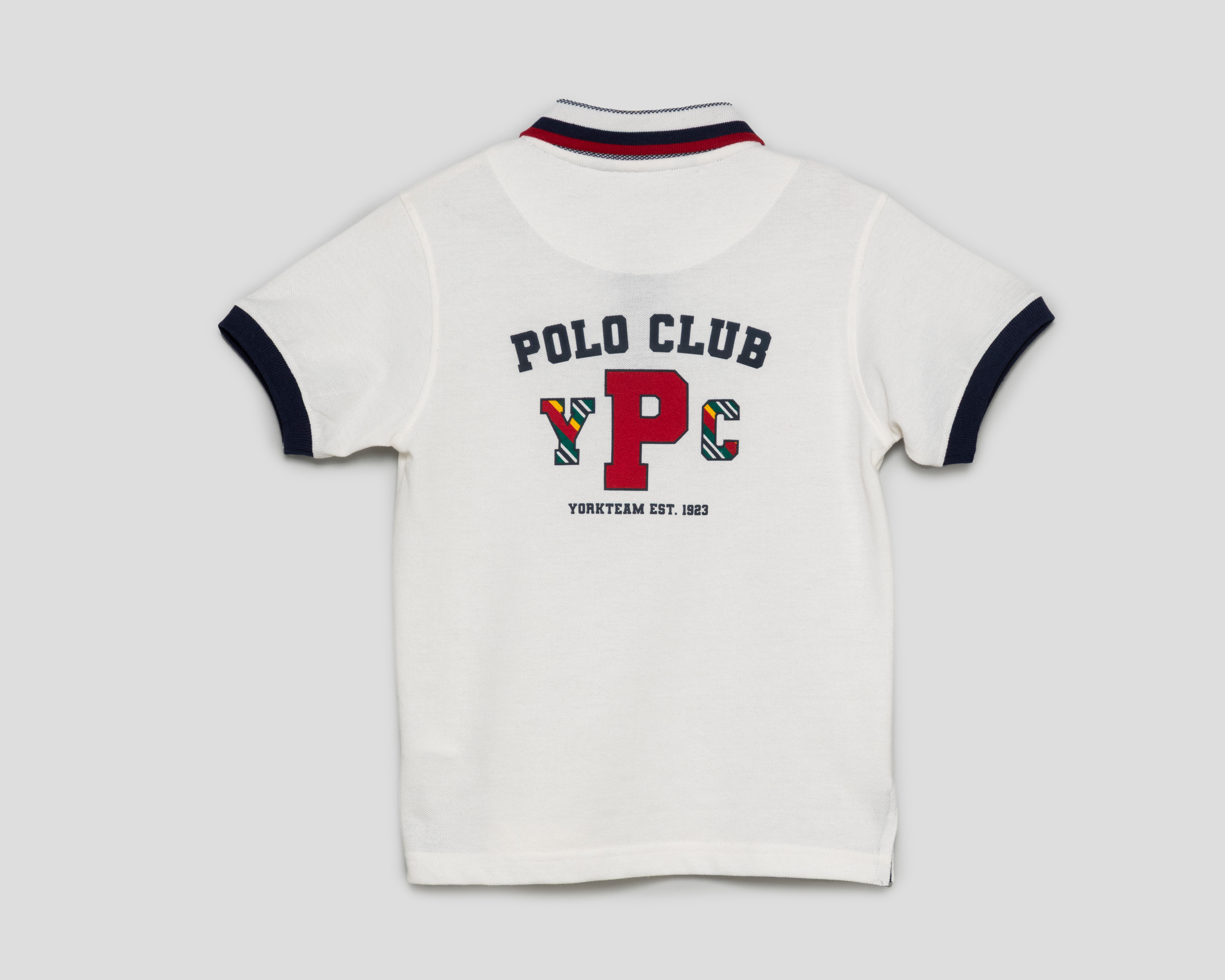 Foto 3 pulgar | Foto 2 | Playera Polo Blanca York Team Polo Club para Niño