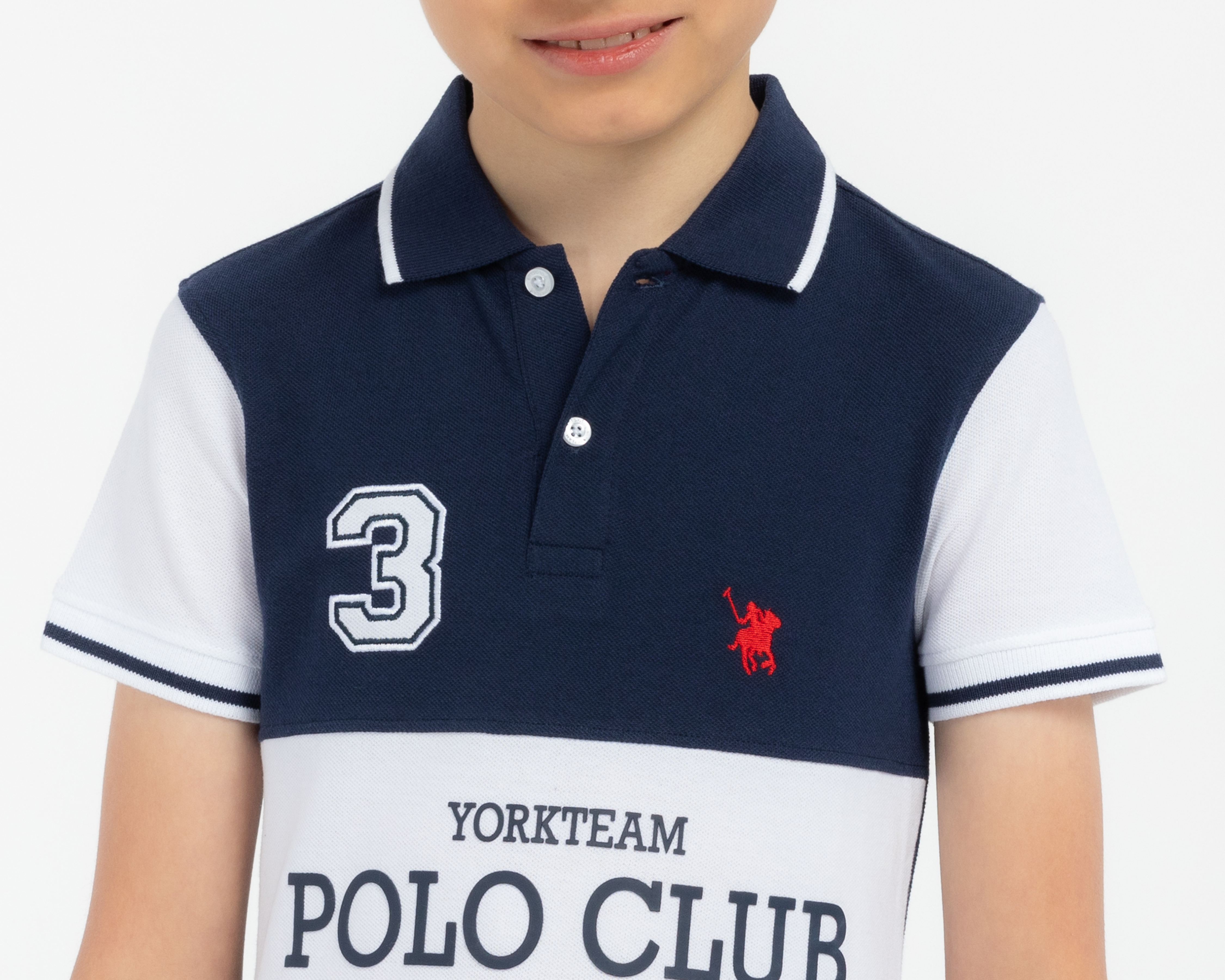 Foto 4 | Foto 4 | Playera Polo Multicolor York Team Polo Club para Niño