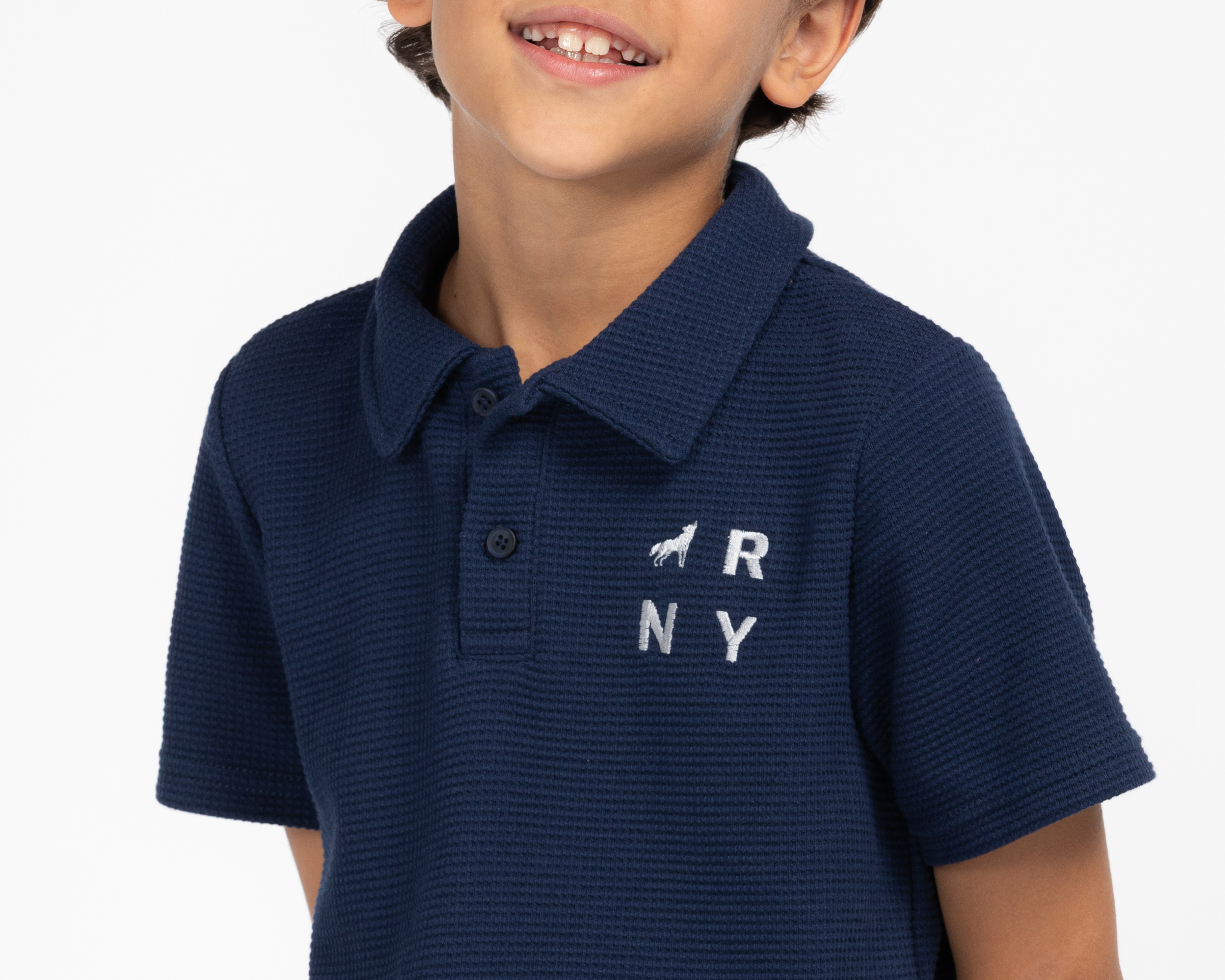 Foto 4 | Foto 4 | Playera Polo Refill Azul Marino para Niño