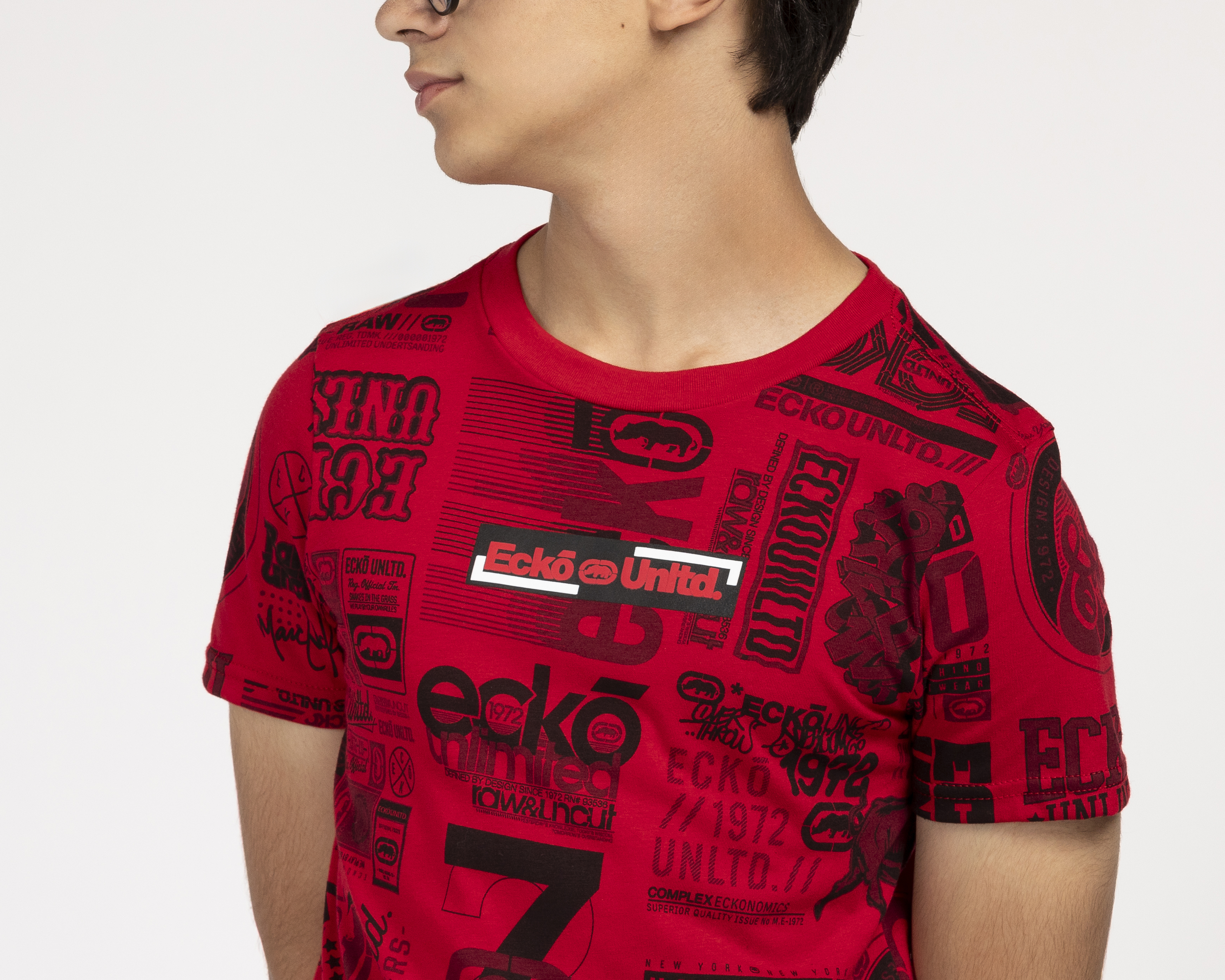 Foto 4 | Foto 4 | Playera Cuello Redondo Roja Ecko Unltd. Juvenil