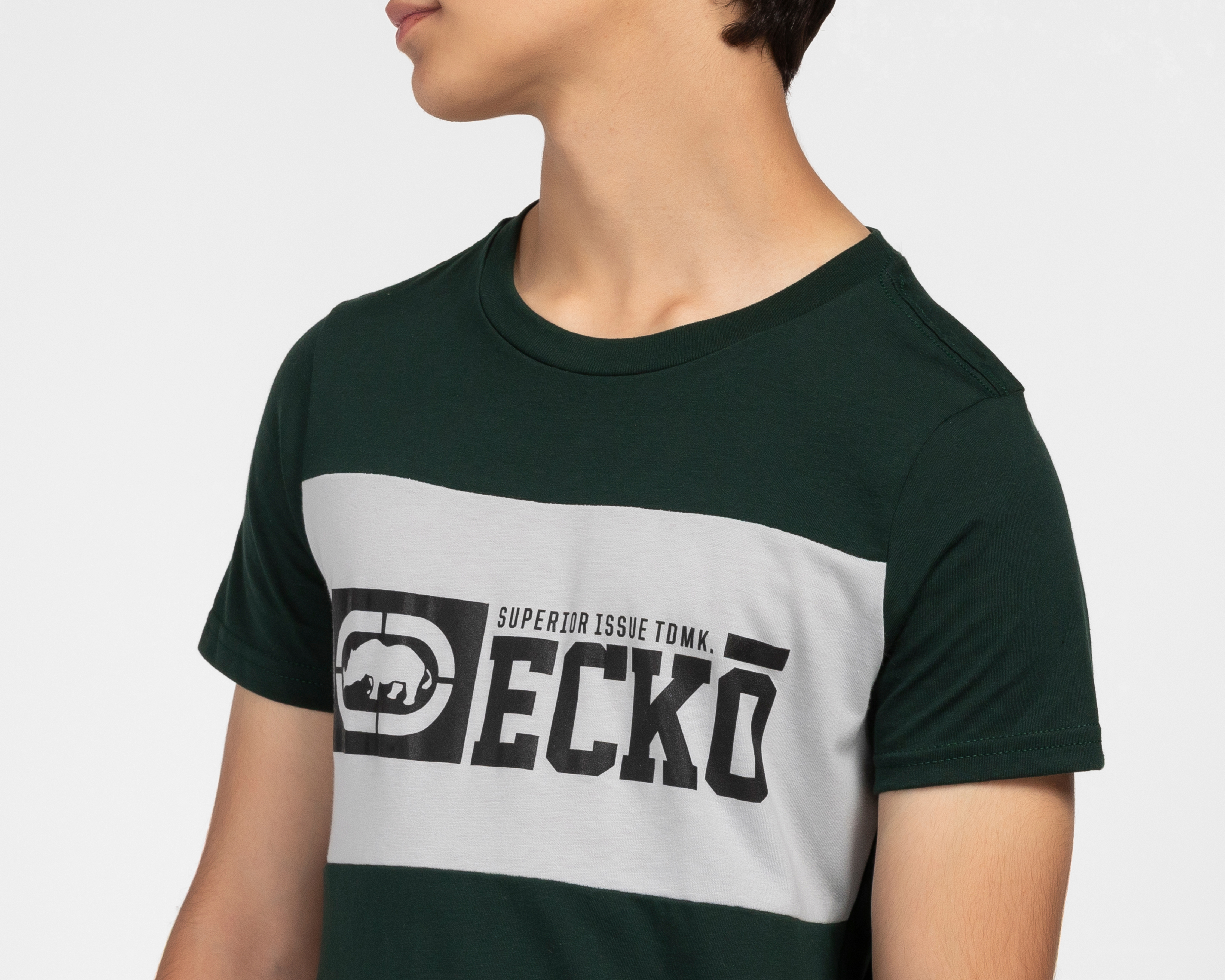 Foto 5 pulgar | Foto 4 | Playera Cuello Redondo Verde Ecko Unltd. Juvenil