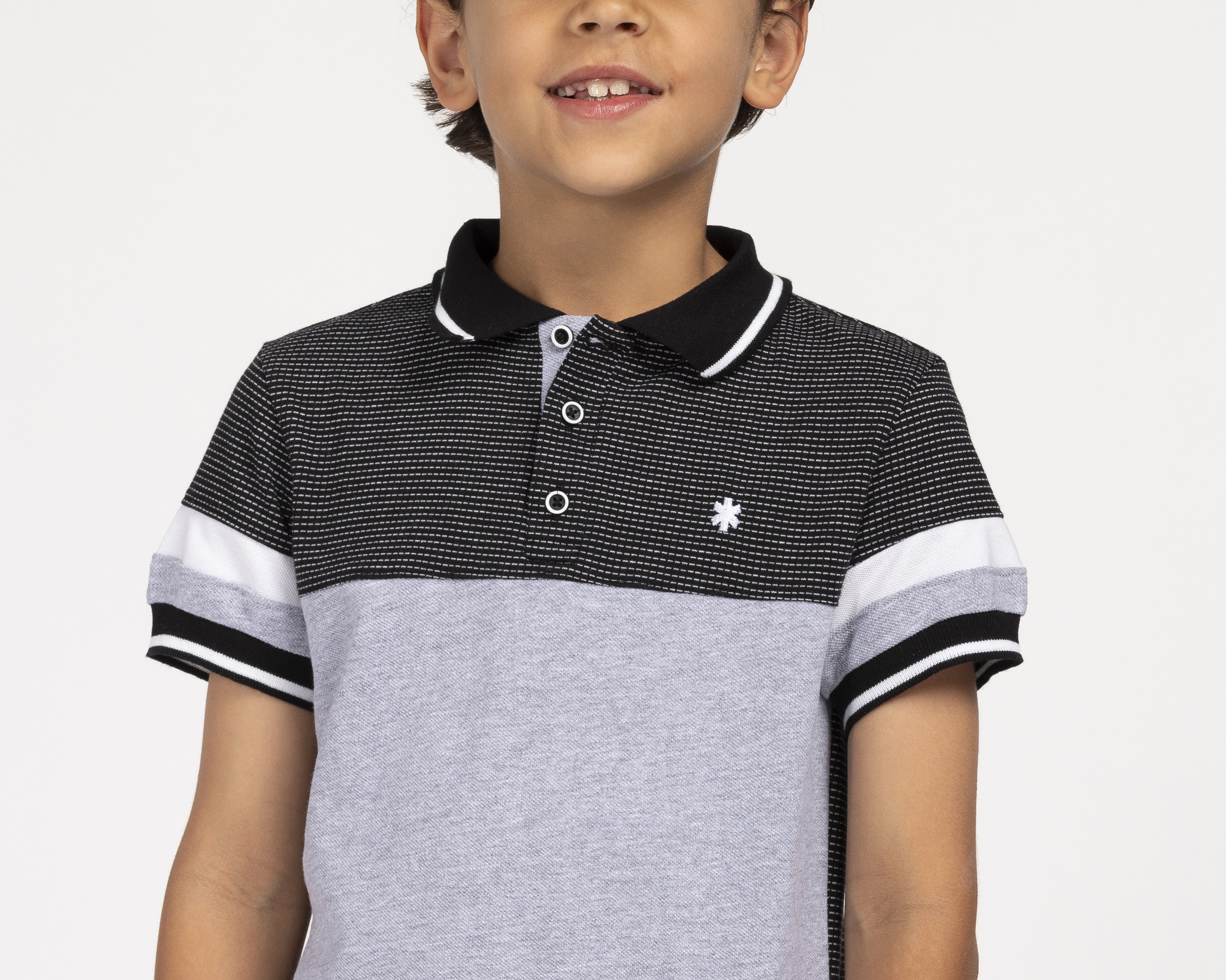 Foto 4 | Foto 4 | Playera de Cuello Polo Negra Neo*City para Niño