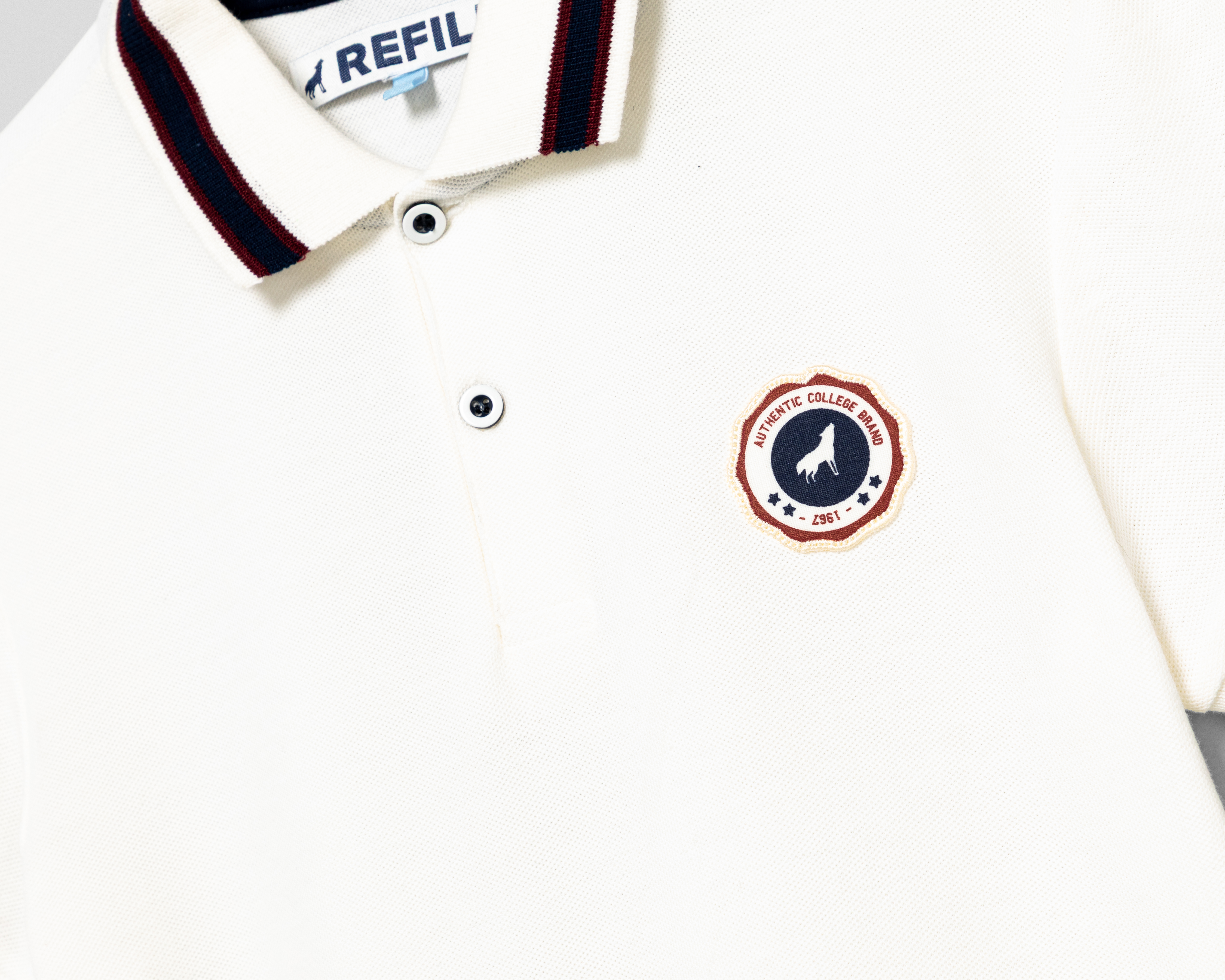 Foto 4 pulgar | Foto 3 | Playera Polo Refill Blanca Juvenil