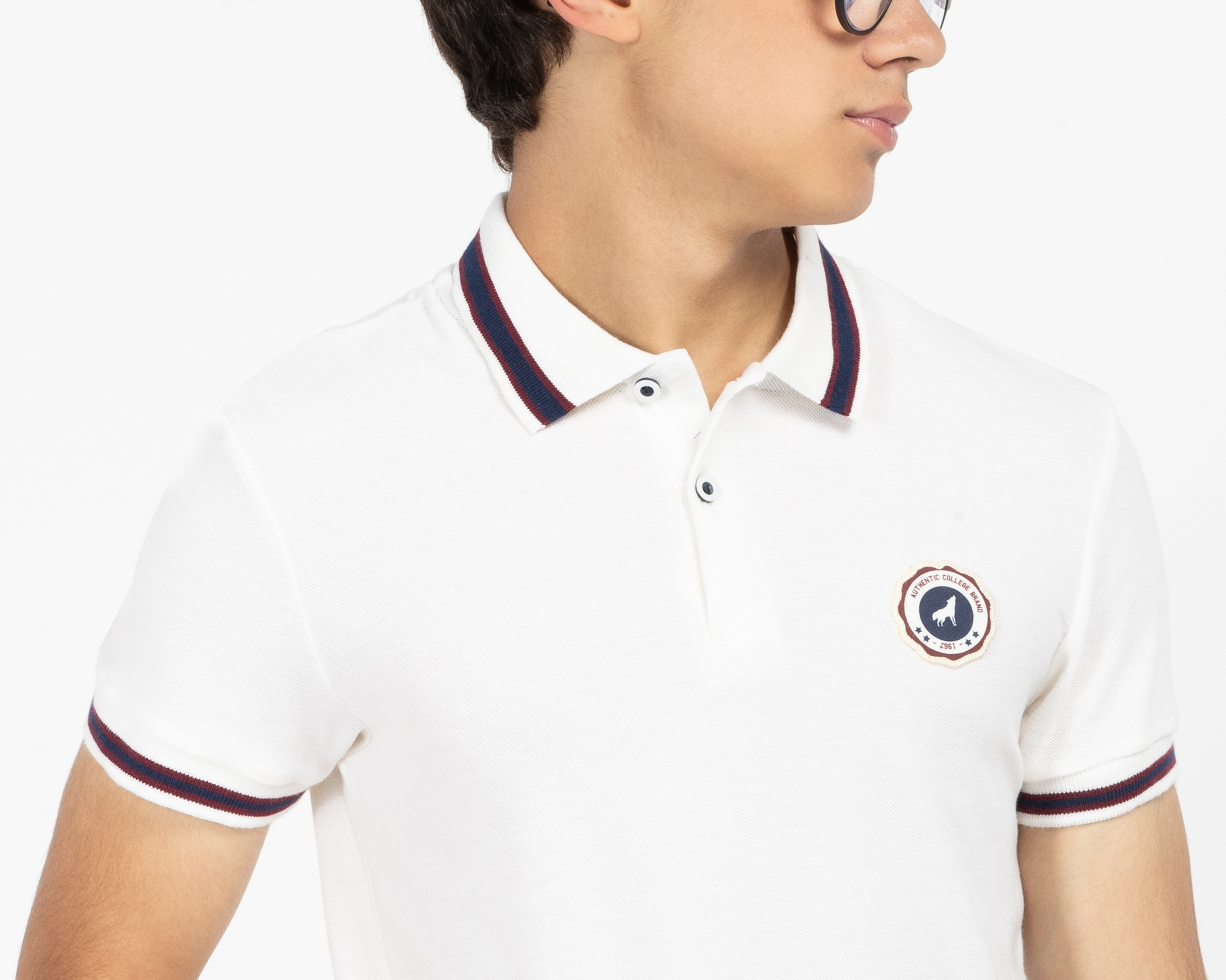 Foto 5 pulgar | Foto 4 | Playera Polo Refill Blanca Juvenil