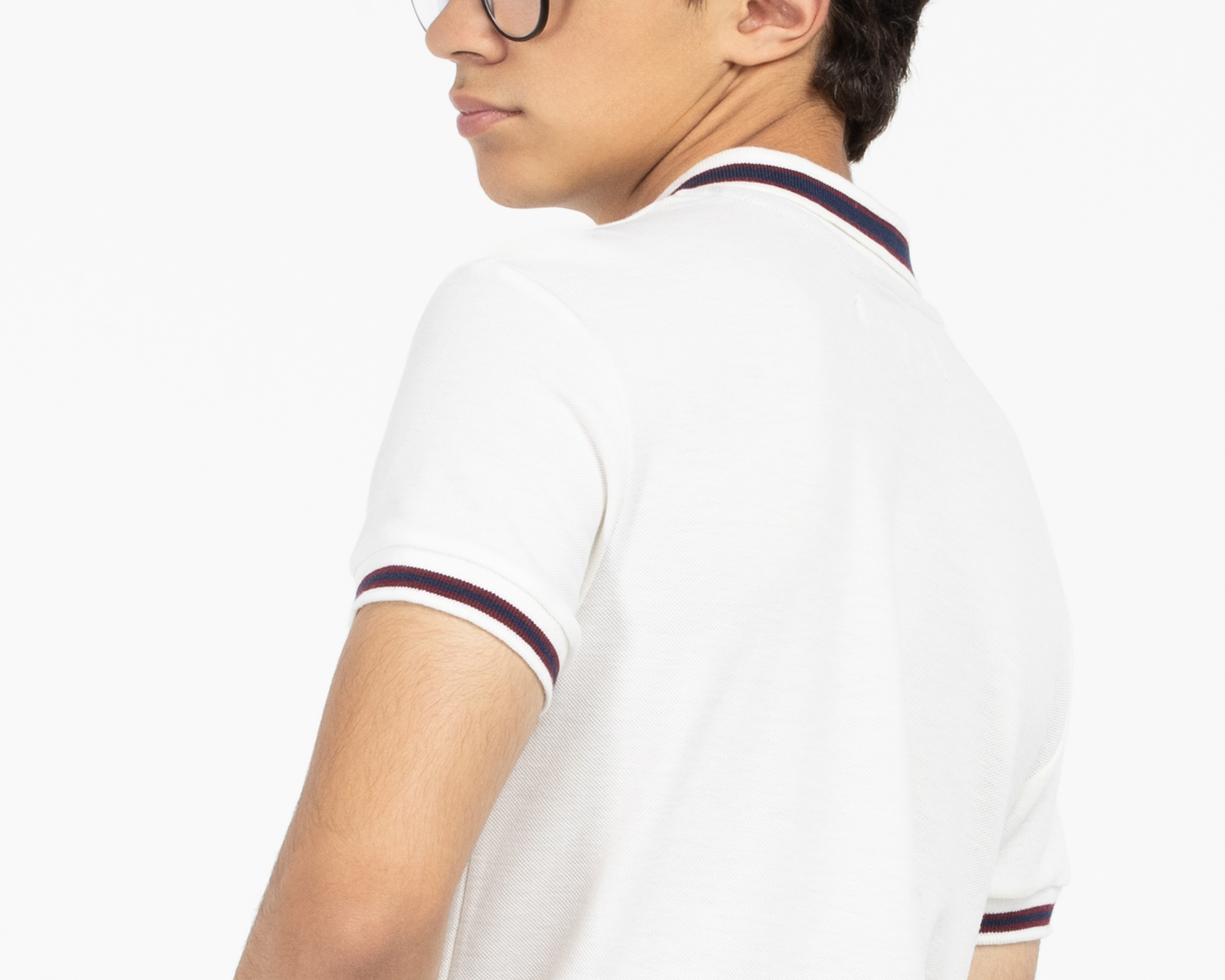 Foto 5 | Foto 5 | Playera Polo Refill Blanca Juvenil