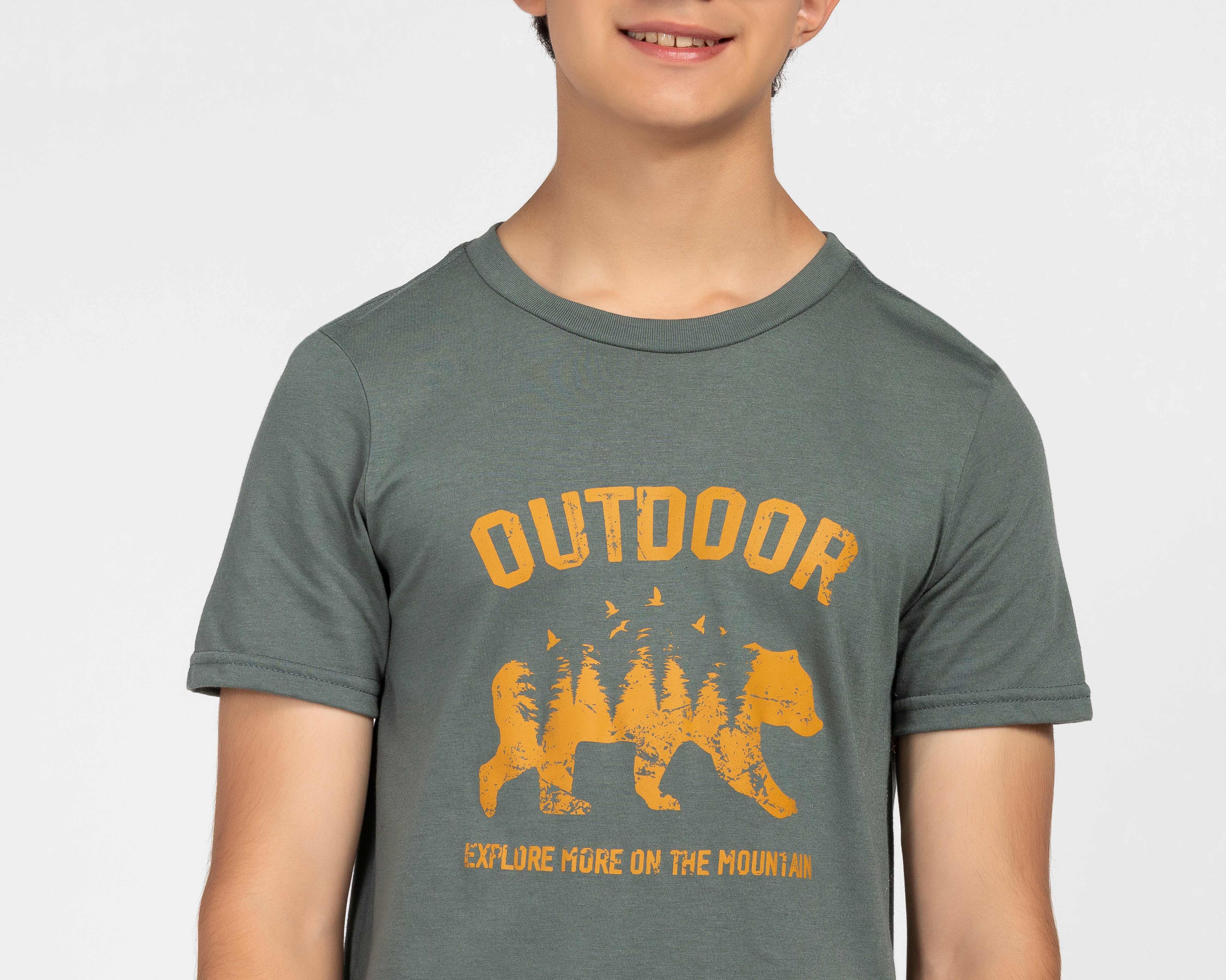 Foto 5 | Foto 4 | Playera Cuello Redondo Azul Refill Juvenil