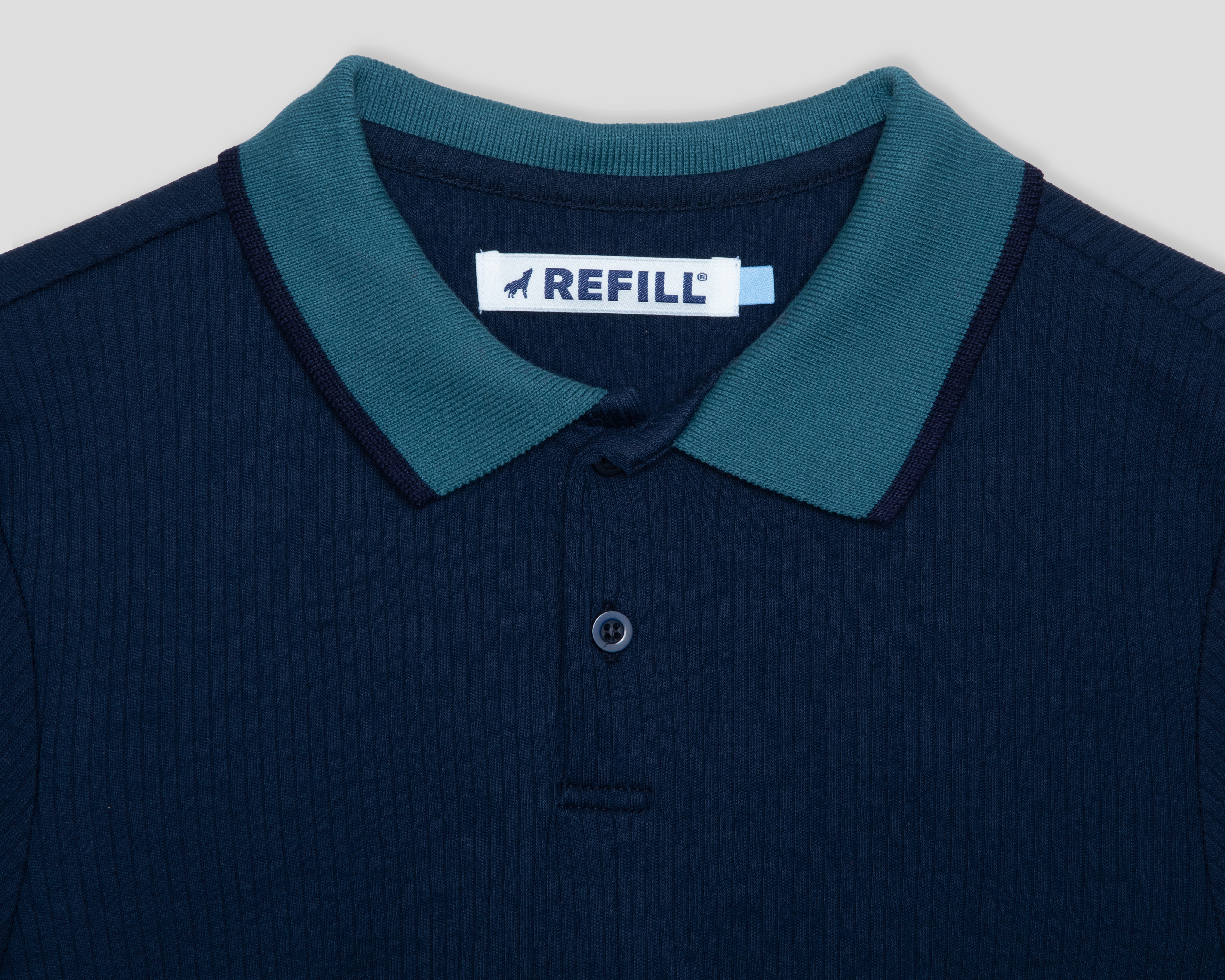 Foto 4 pulgar | Foto 3 | Playera Polo Refill Azul Juvenil