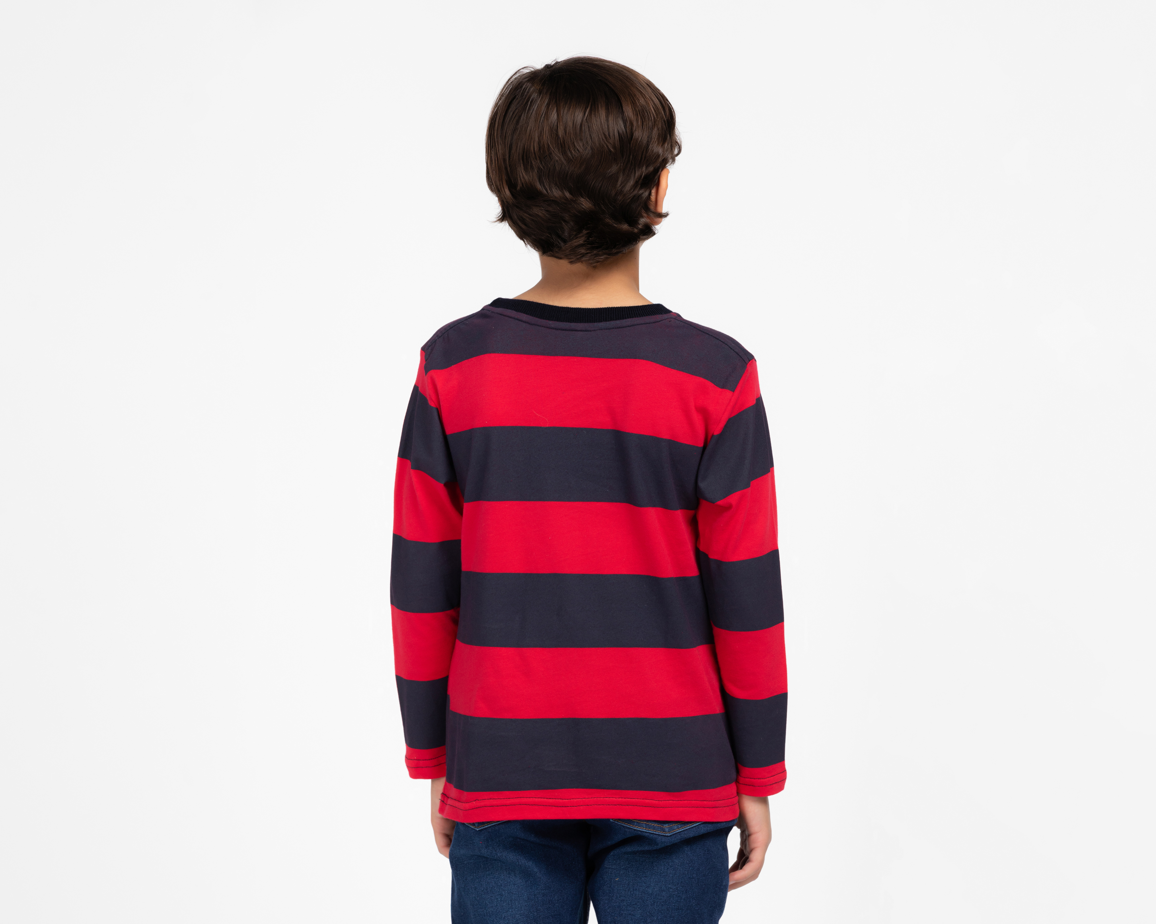 Foto 4 pulgar | Foto 3 | Playera Manga Larga Roja York Team Polo Team para Niño