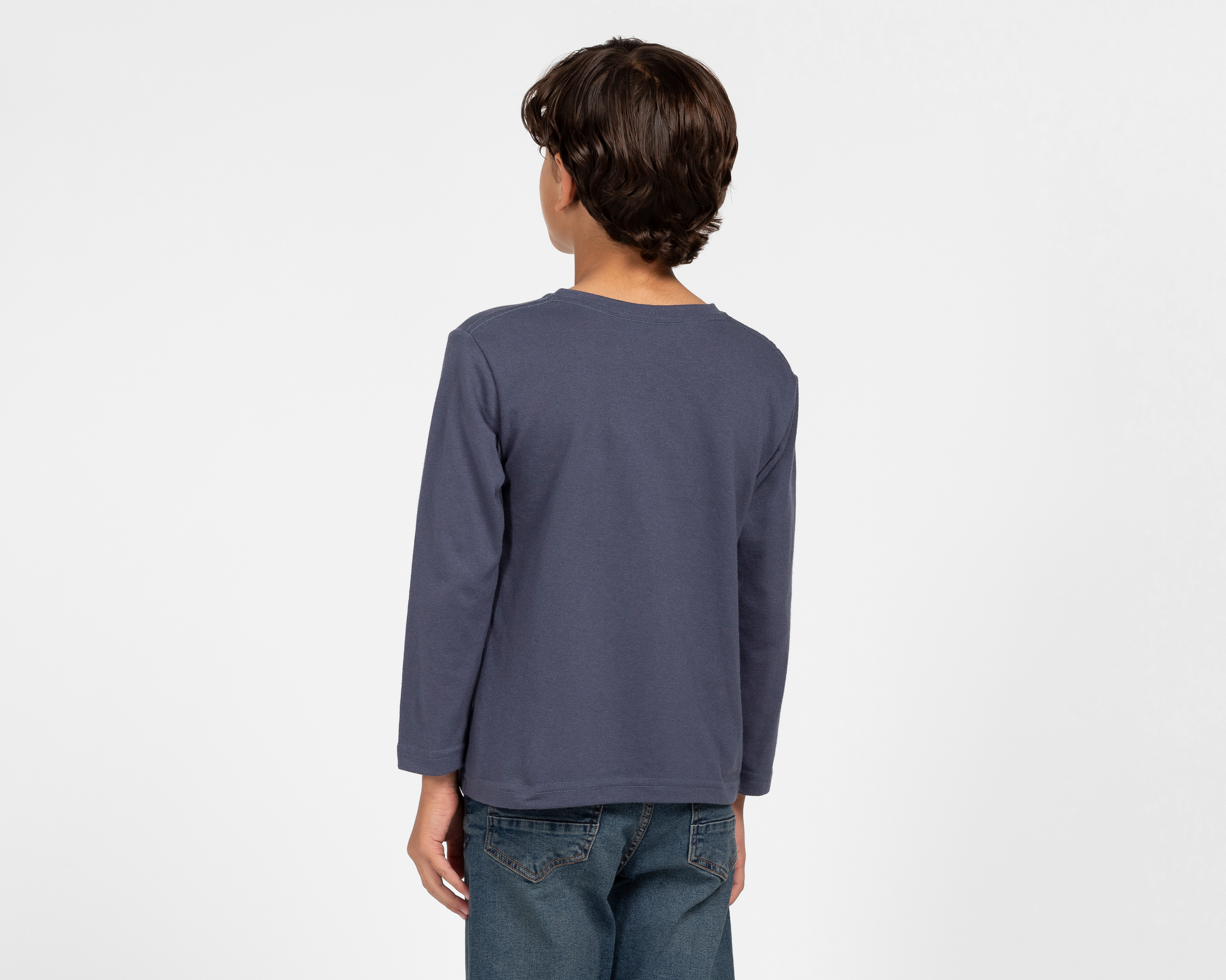 Foto 4 | Foto 4 | Playera Manga Larga Azul Refill para Niño